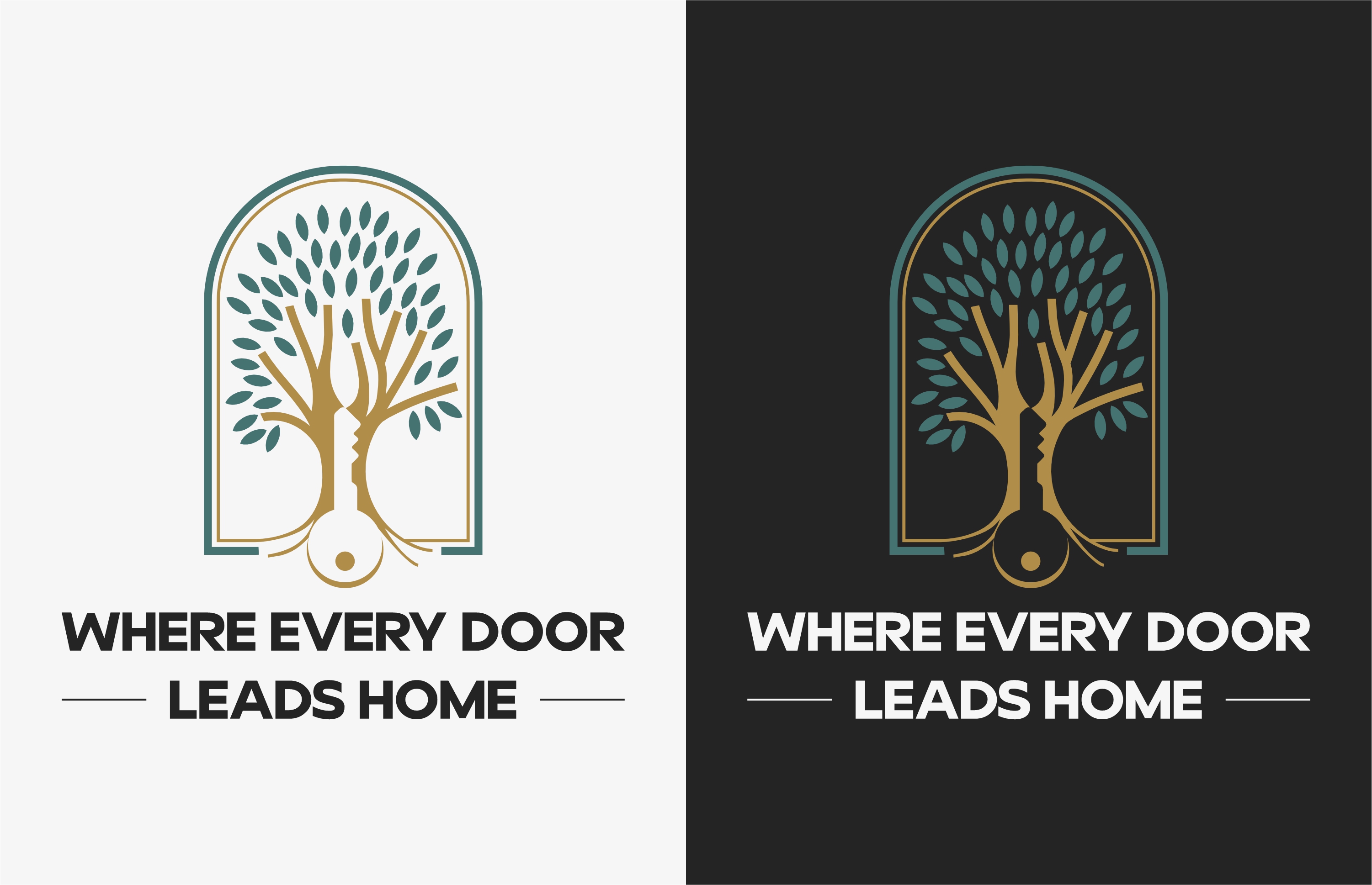 Logo Design by erikdesign for Oak and Key Real Estate  | Design #36072344