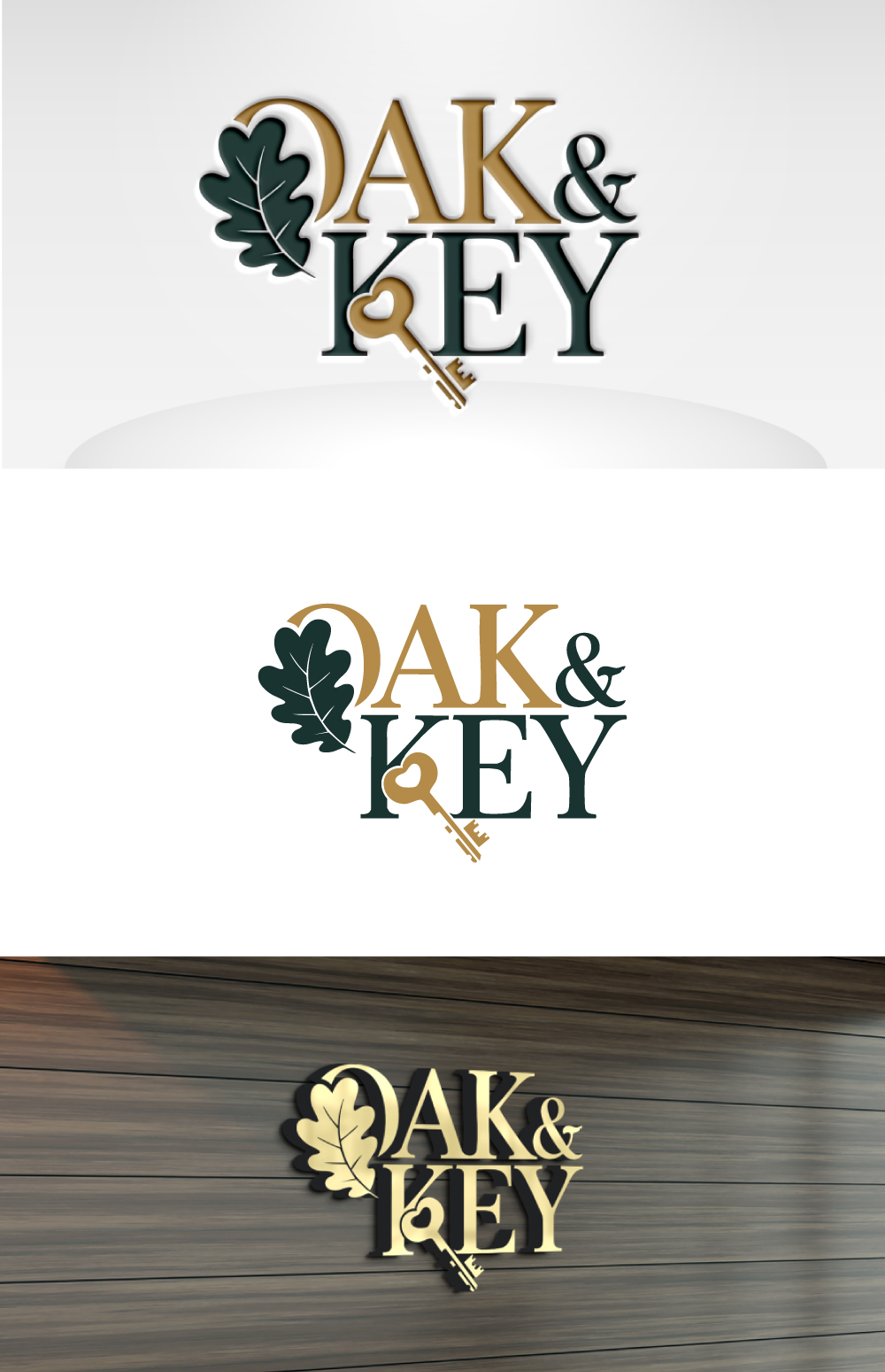 Diseño de Logo por VectorForge para Oak and Key Real Estate  | Diseño #36070828