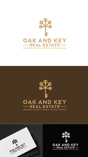 Logo Design by SolDesign for Oak and Key Real Estate  | Design: #36104889