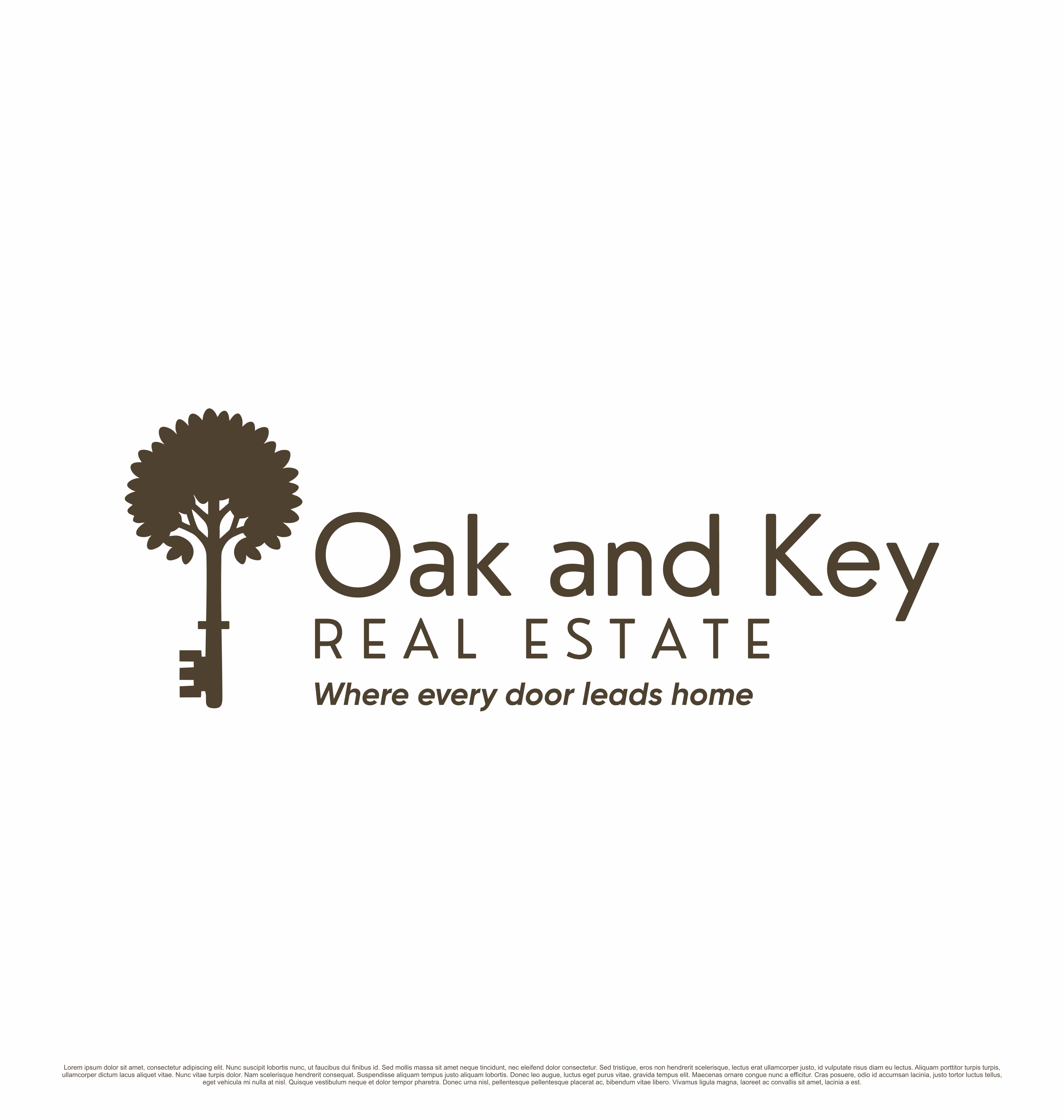 Diseño de Logo por saesean para Oak and Key Real Estate  | Diseño #36068931