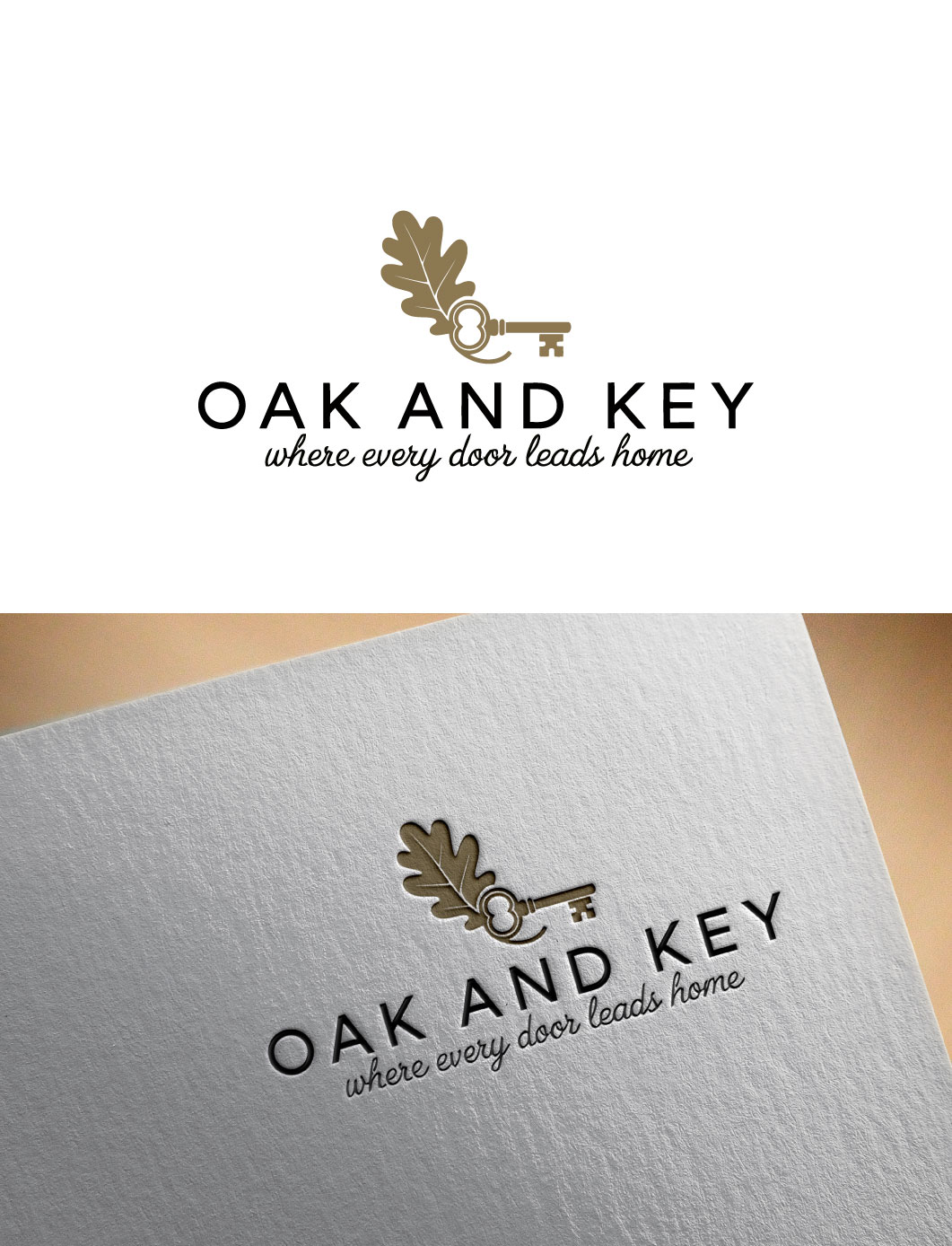 Logo Design by DesignVerse777 for Oak and Key Real Estate  | Design #36068456