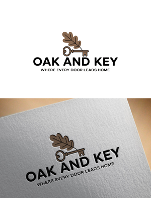 Logo Design by Christopher C for Oak and Key Real Estate  | Design: #36068457