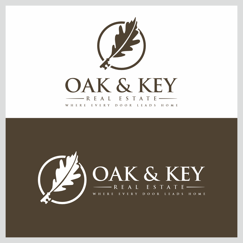 Diseño de Logo por BoboiBoy Api para Oak and Key Real Estate  | Diseño #36073518