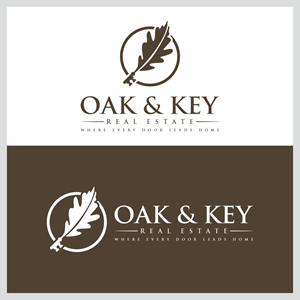 Logo-Design von BoboiBoy Api für Oak and Key Real Estate  | Design: #36073518