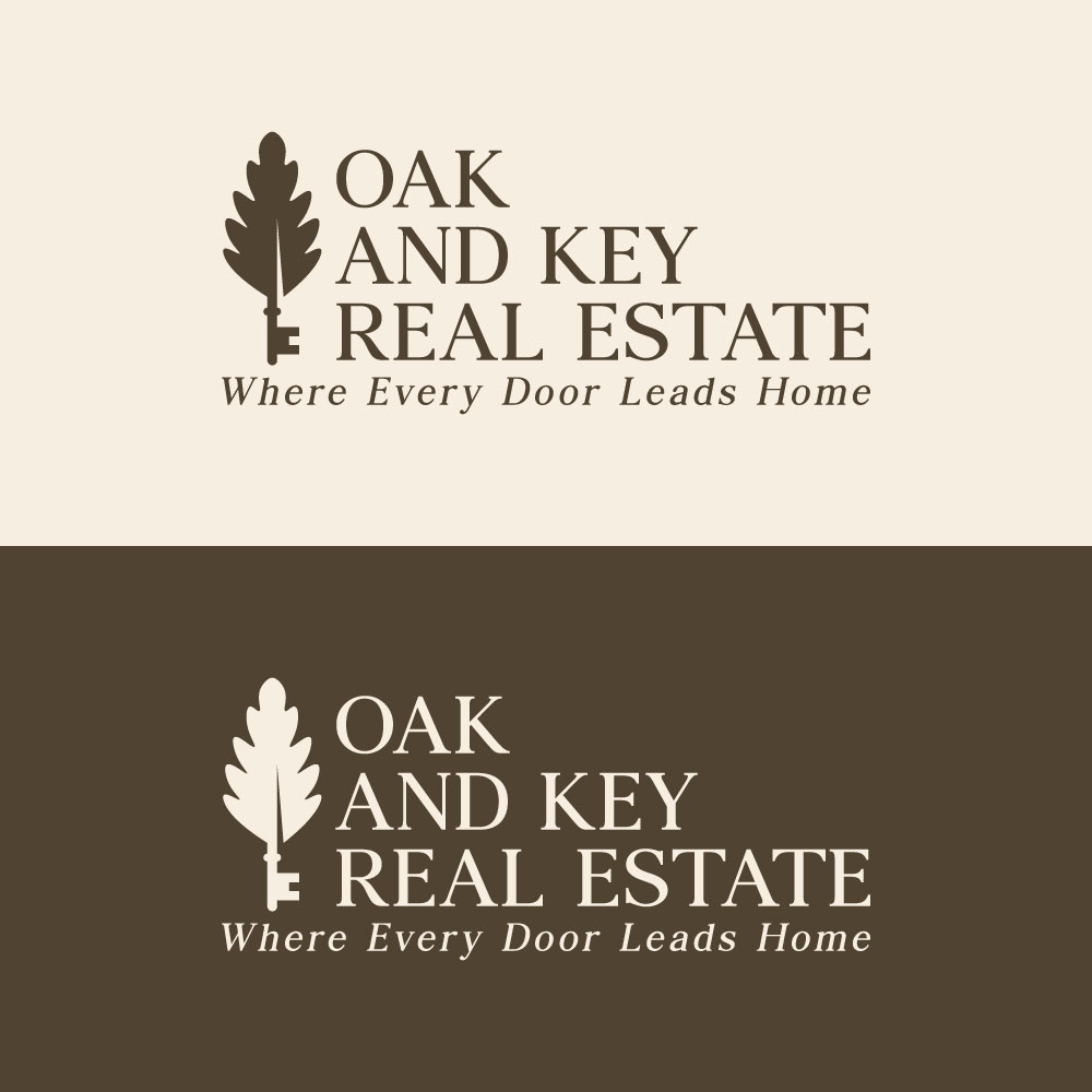 Logo Design by loveqis for Oak and Key Real Estate  | Design #36068536