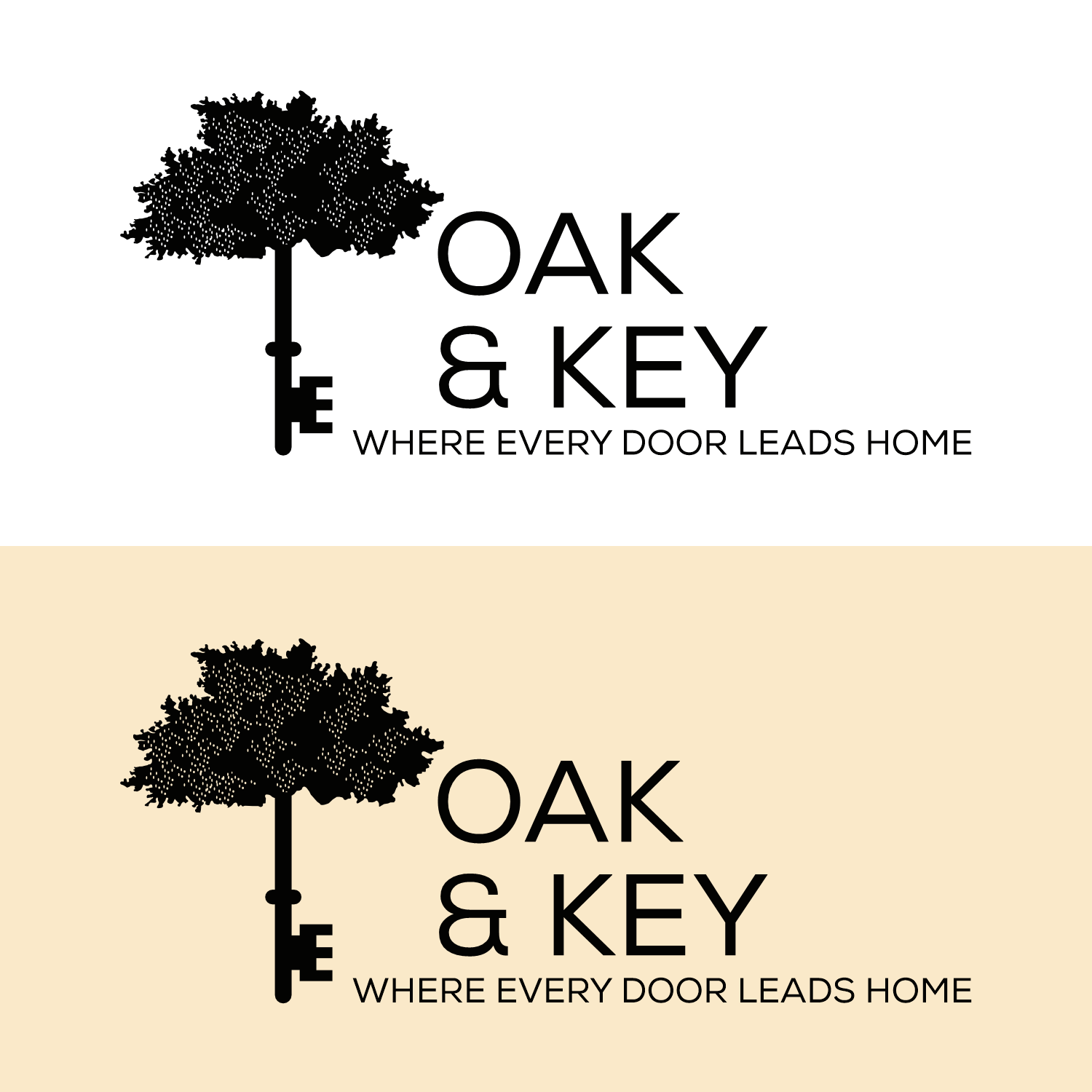 Logo Design by cah awu for Oak and Key Real Estate  | Design #36068663