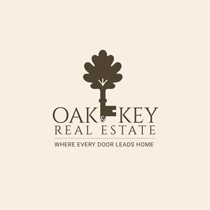 Logo Design by Rush Advertising for Oak and Key Real Estate  | Design: #36067576