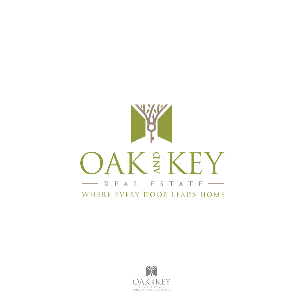 Logo Design by YourLogoMaster for Oak and Key Real Estate  | Design #36076021