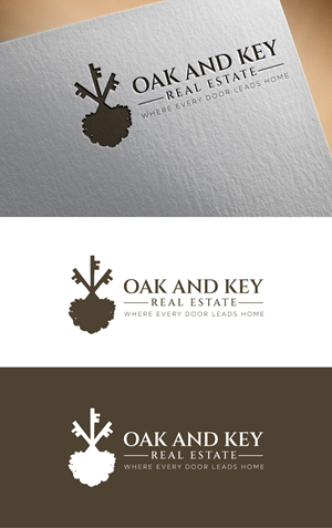 Logo Design by GTO  design for Oak and Key Real Estate  | Design: #36066755
