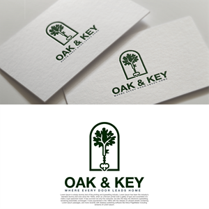 Logo Design by diego costa for Oak and Key Real Estate  | Design: #36068367