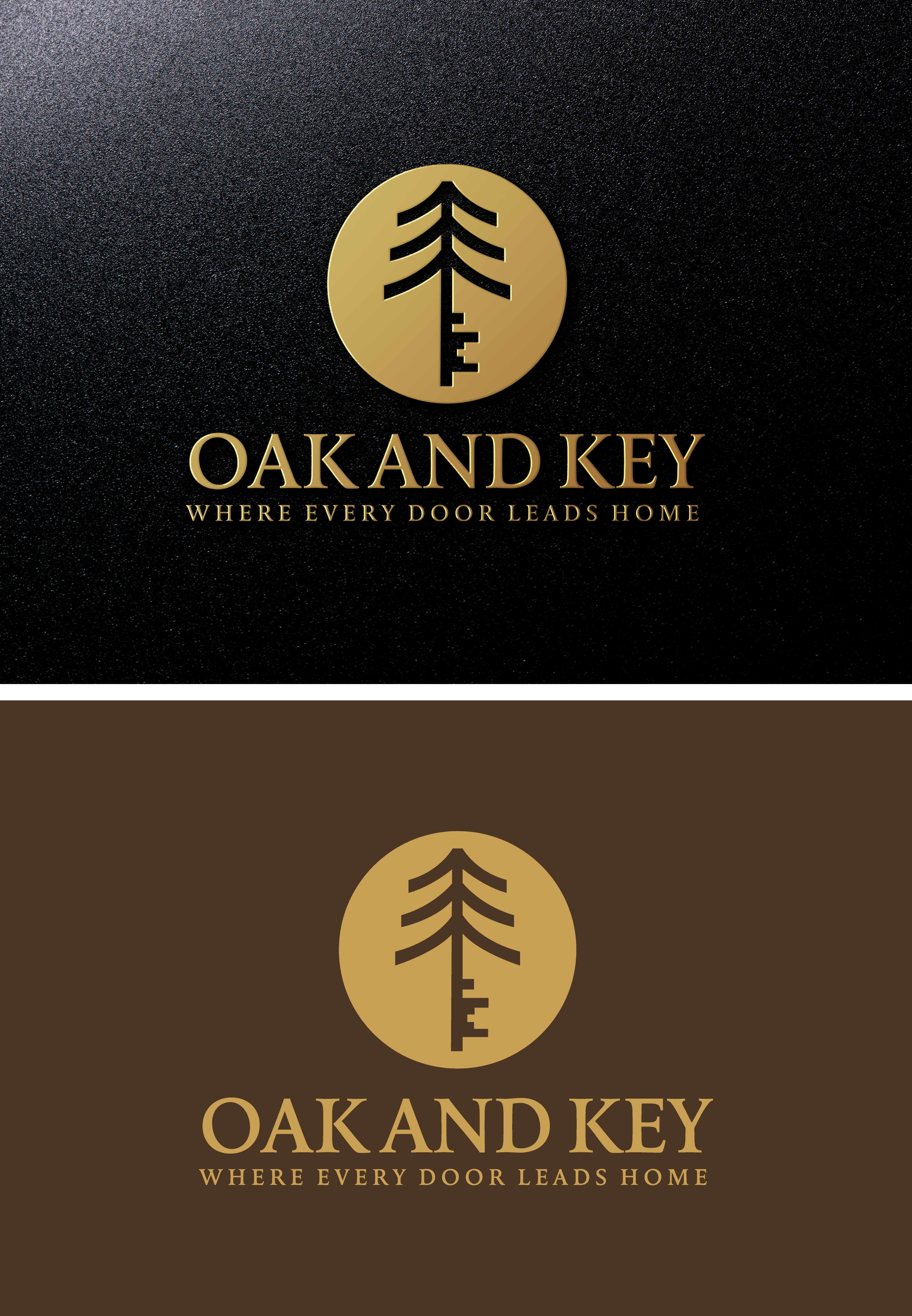 Logo Design by AKTech for Oak and Key Real Estate  | Design #36083752