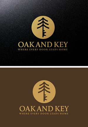 Logo Design by AKTech for Oak and Key Real Estate  | Design: #36083752