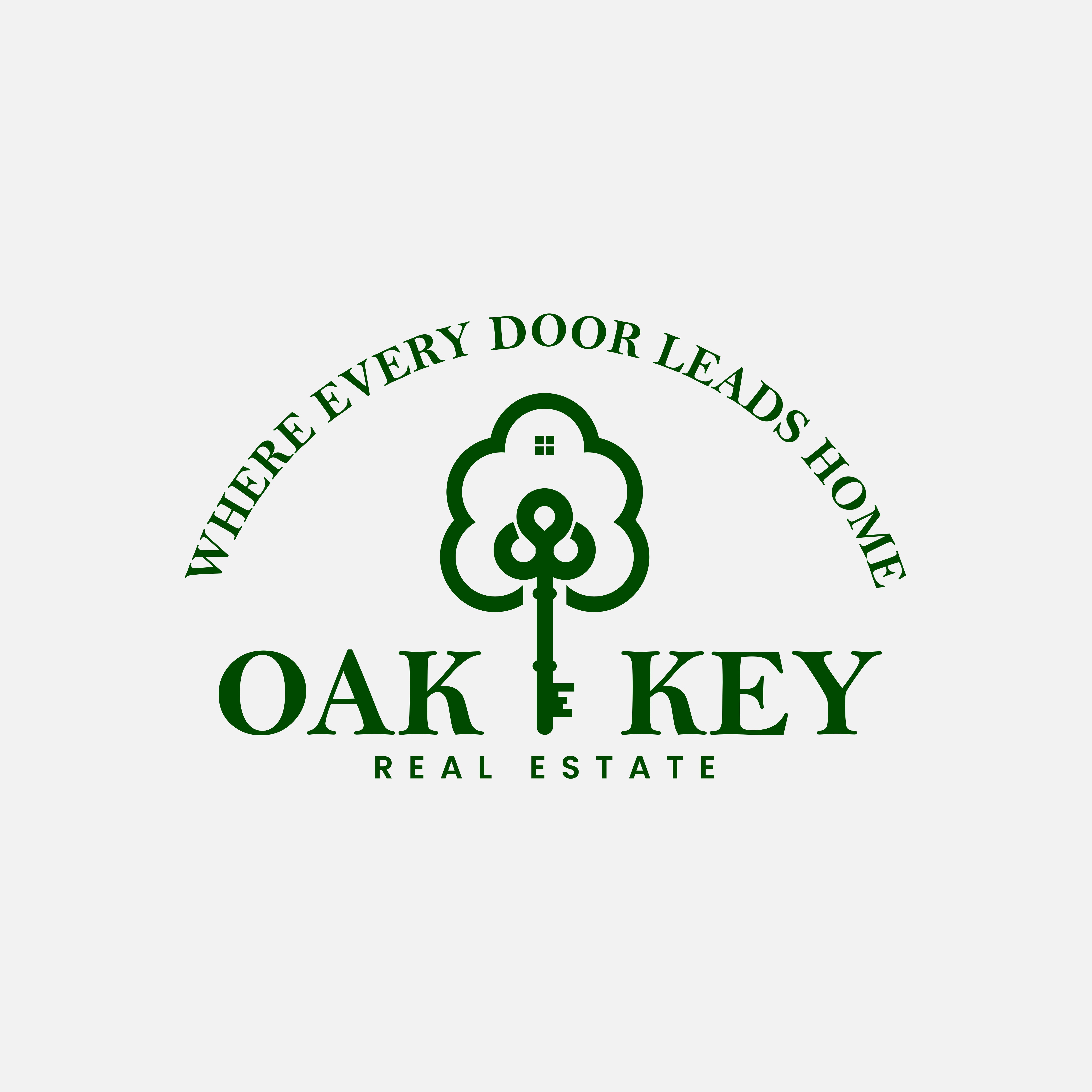 Logo Design by Samsul Bachri for Oak and Key Real Estate  | Design #36071918