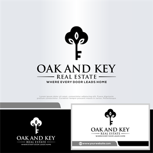 Logo Design by win it for Oak and Key Real Estate  | Design: #36069125