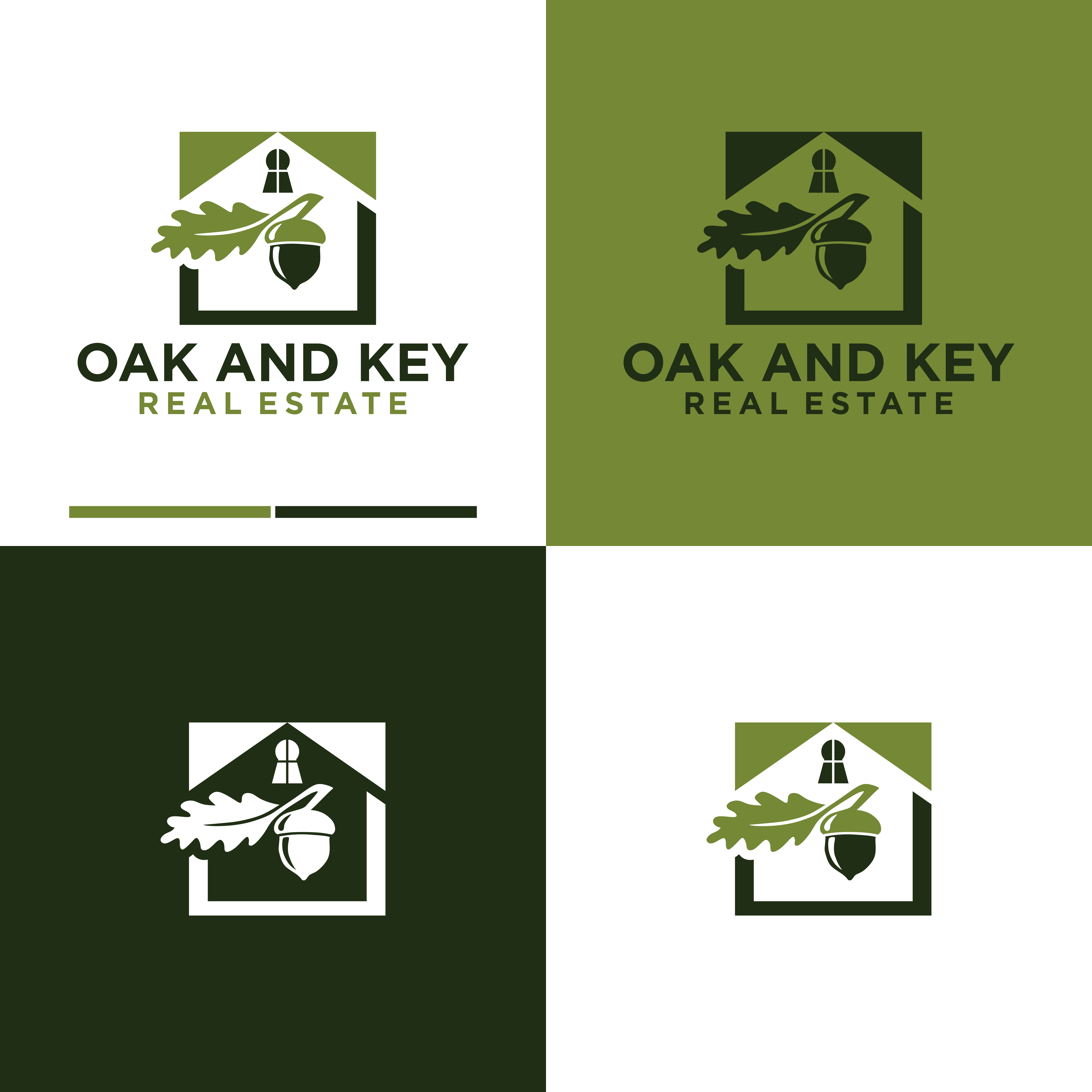 Logo-Design von Astro D für Oak and Key Real Estate  | Design #36066157