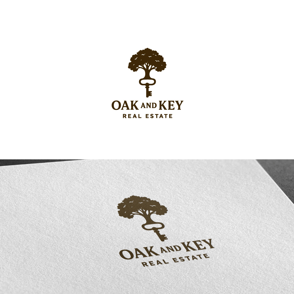Logo-Design von andrew11 für Oak and Key Real Estate  | Design #36069645