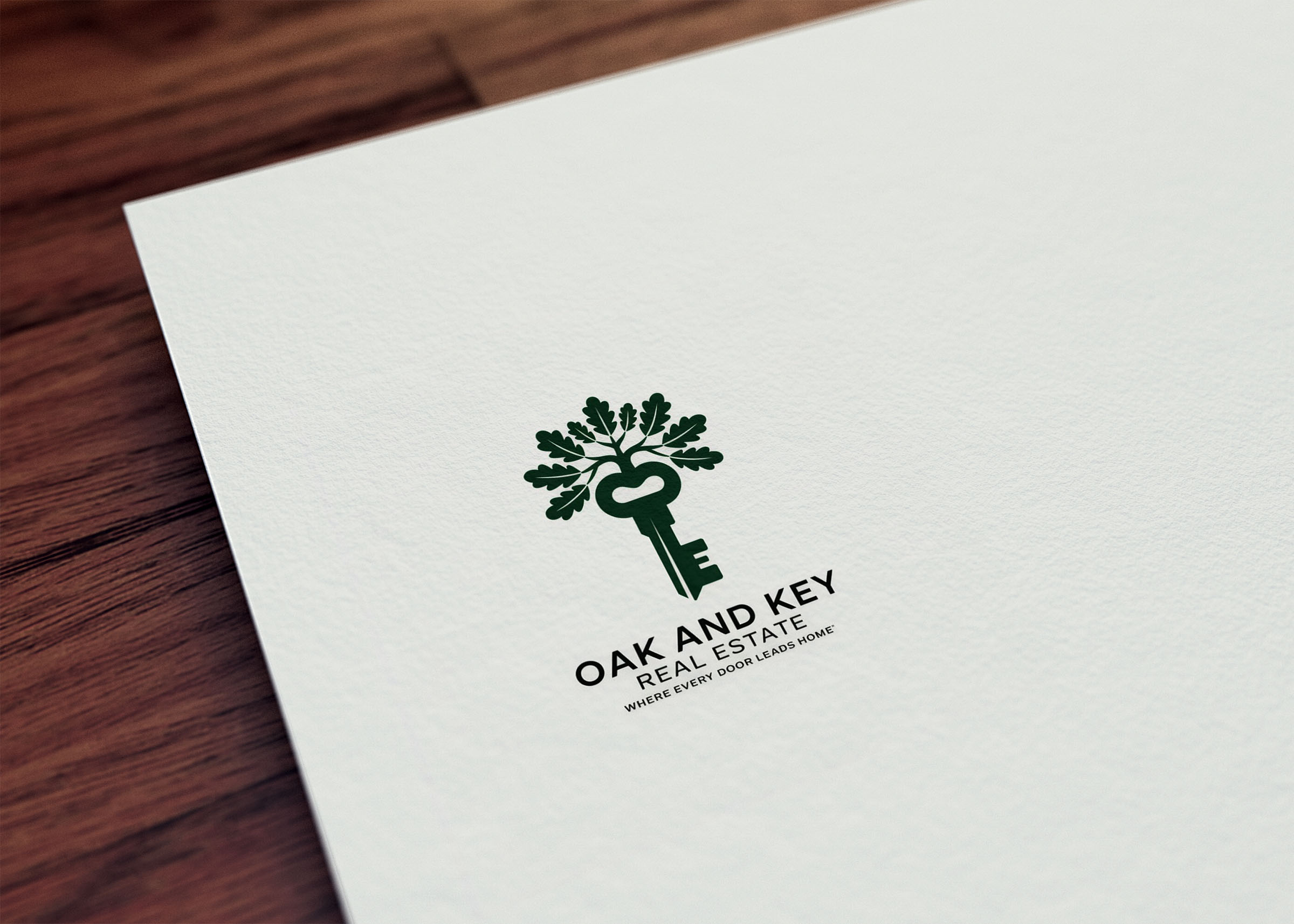 Logo Design by GraphiqueLab for Oak and Key Real Estate  | Design #36074281