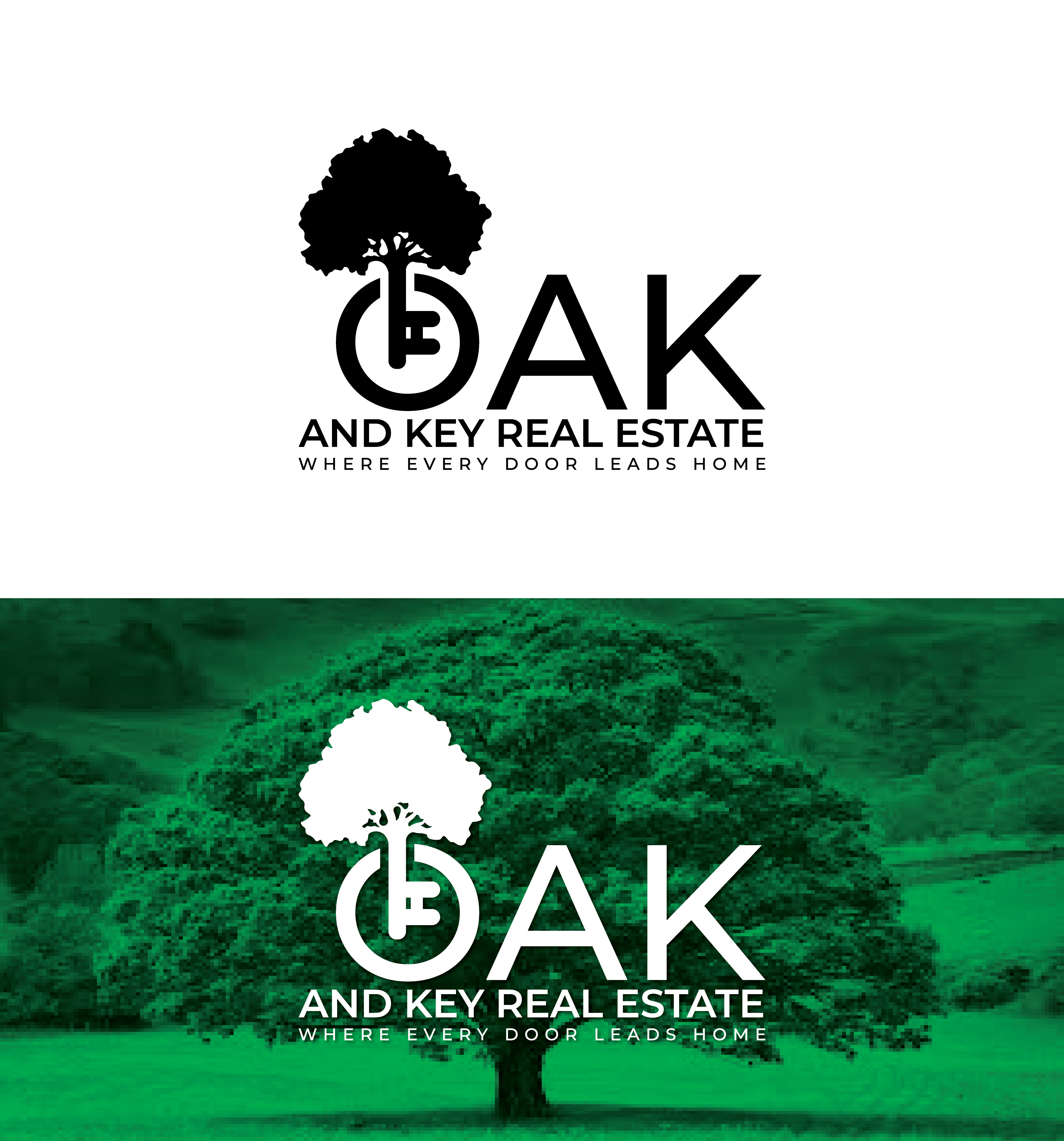 Logo-Design von Creatify Lab für Oak and Key Real Estate  | Design #36065998