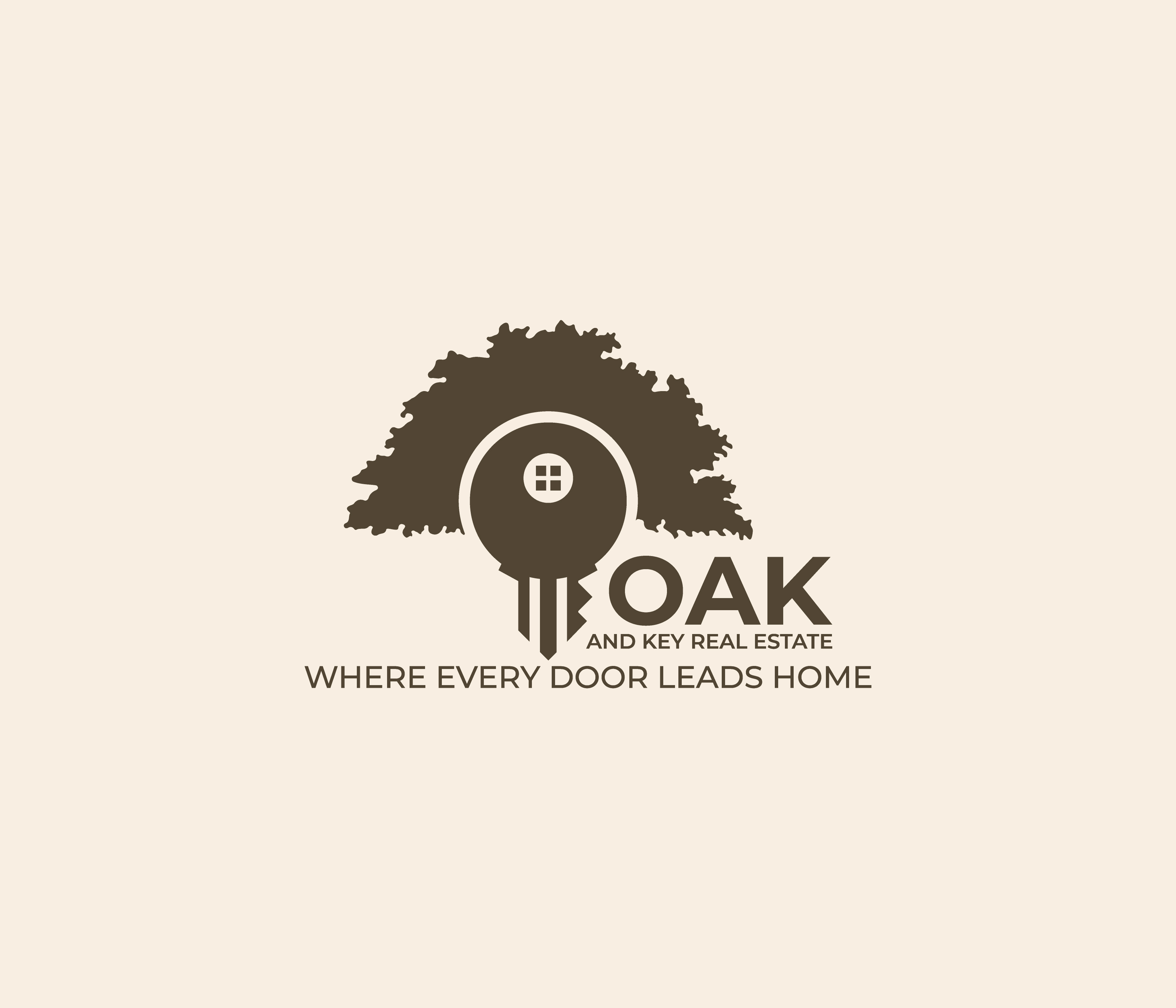 Logo Design by Creatify Lab for Oak and Key Real Estate  | Design #36066117
