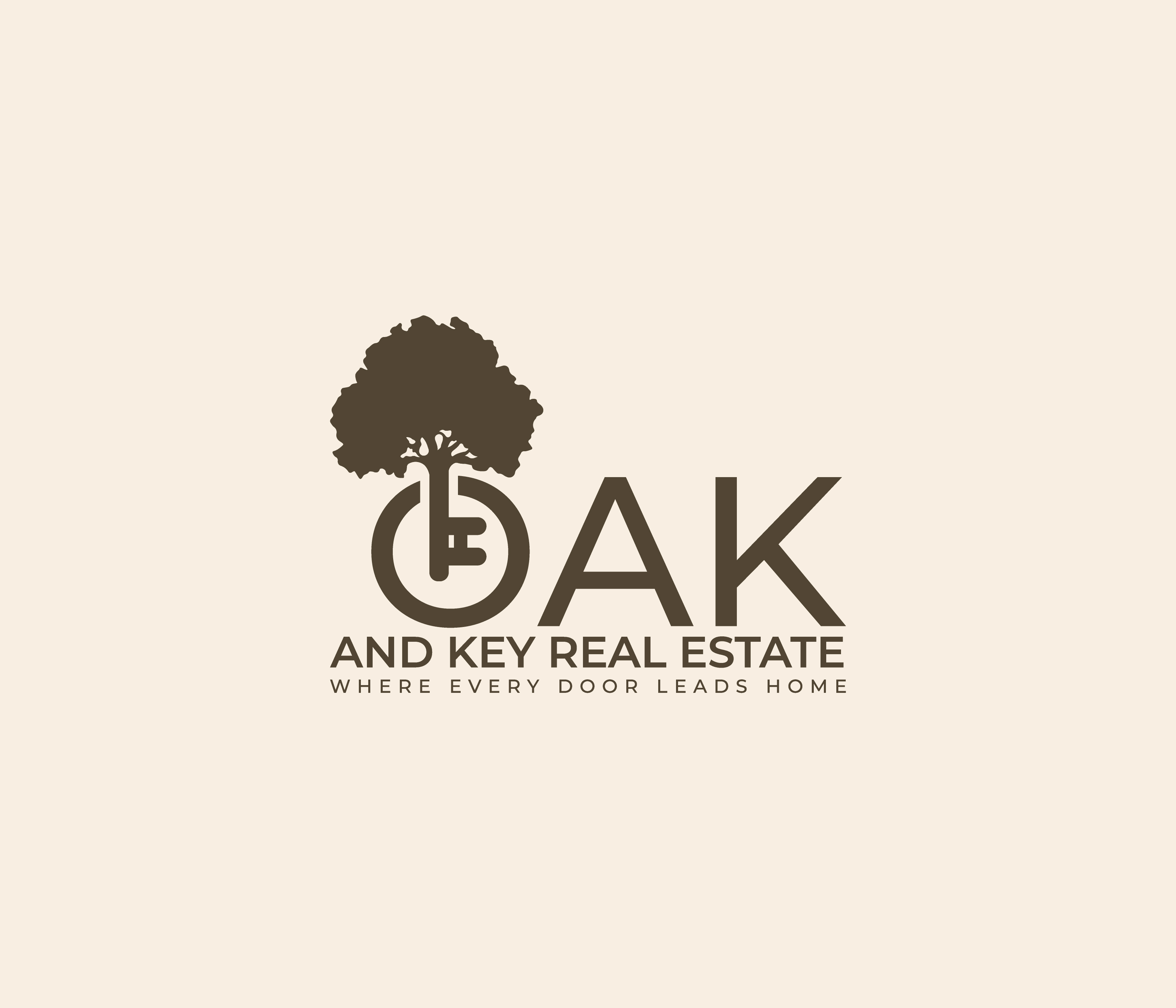 Logo Design by Creatify Lab for Oak and Key Real Estate  | Design #36066123