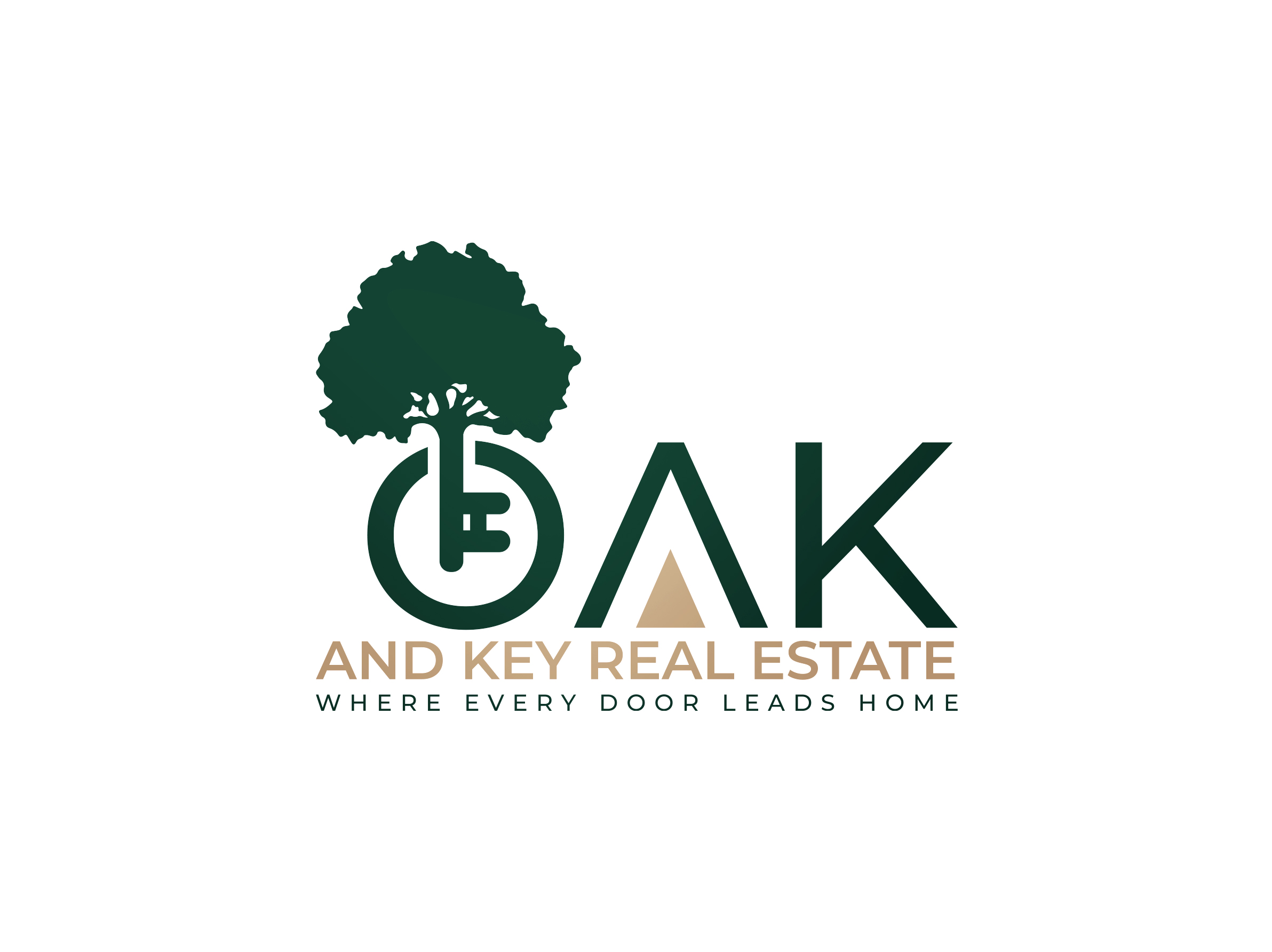 Logo Design by Creatify Lab for Oak and Key Real Estate  | Design #36066158