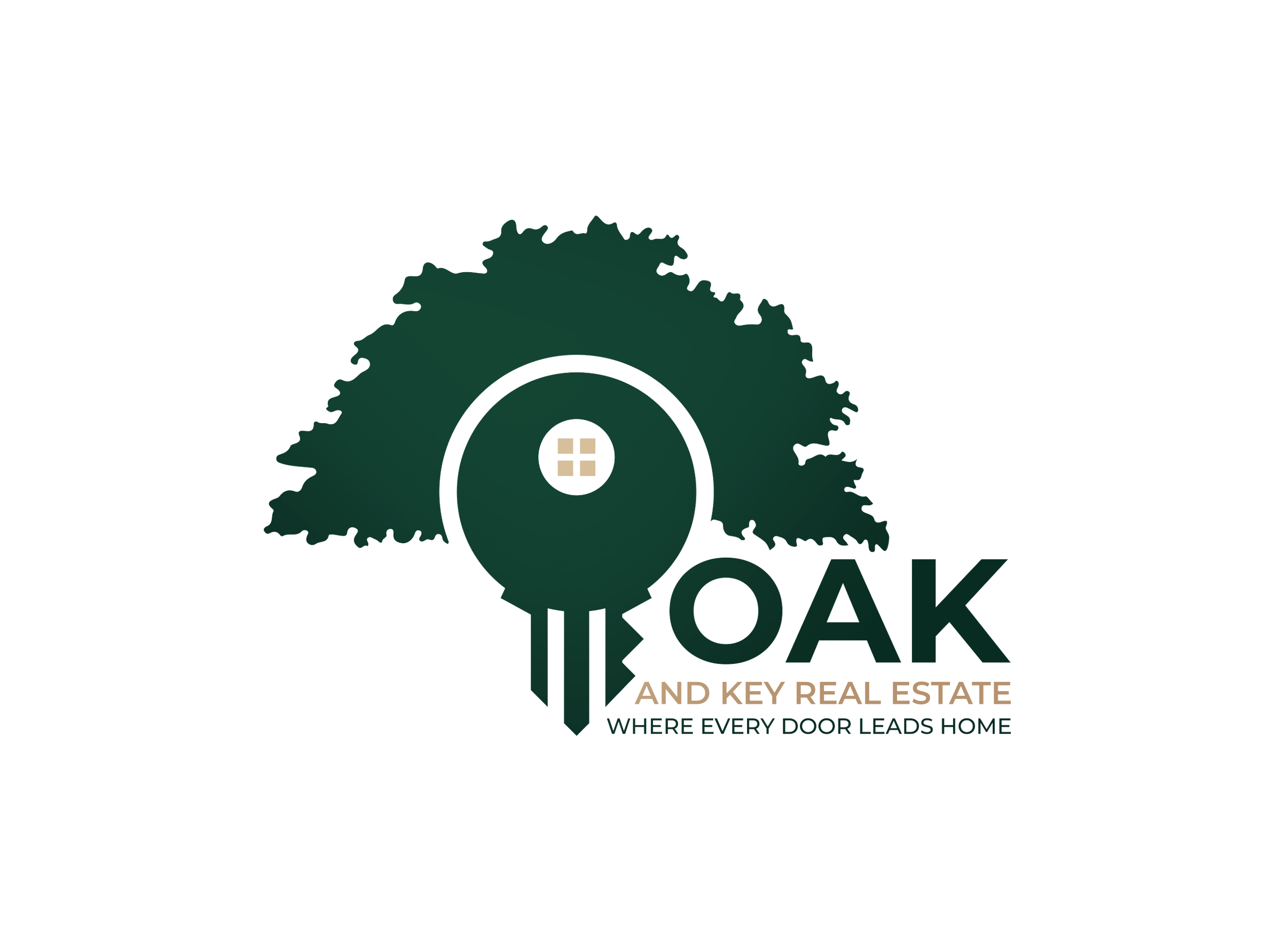 Logo Design by Creatify Lab for Oak and Key Real Estate  | Design #36066174