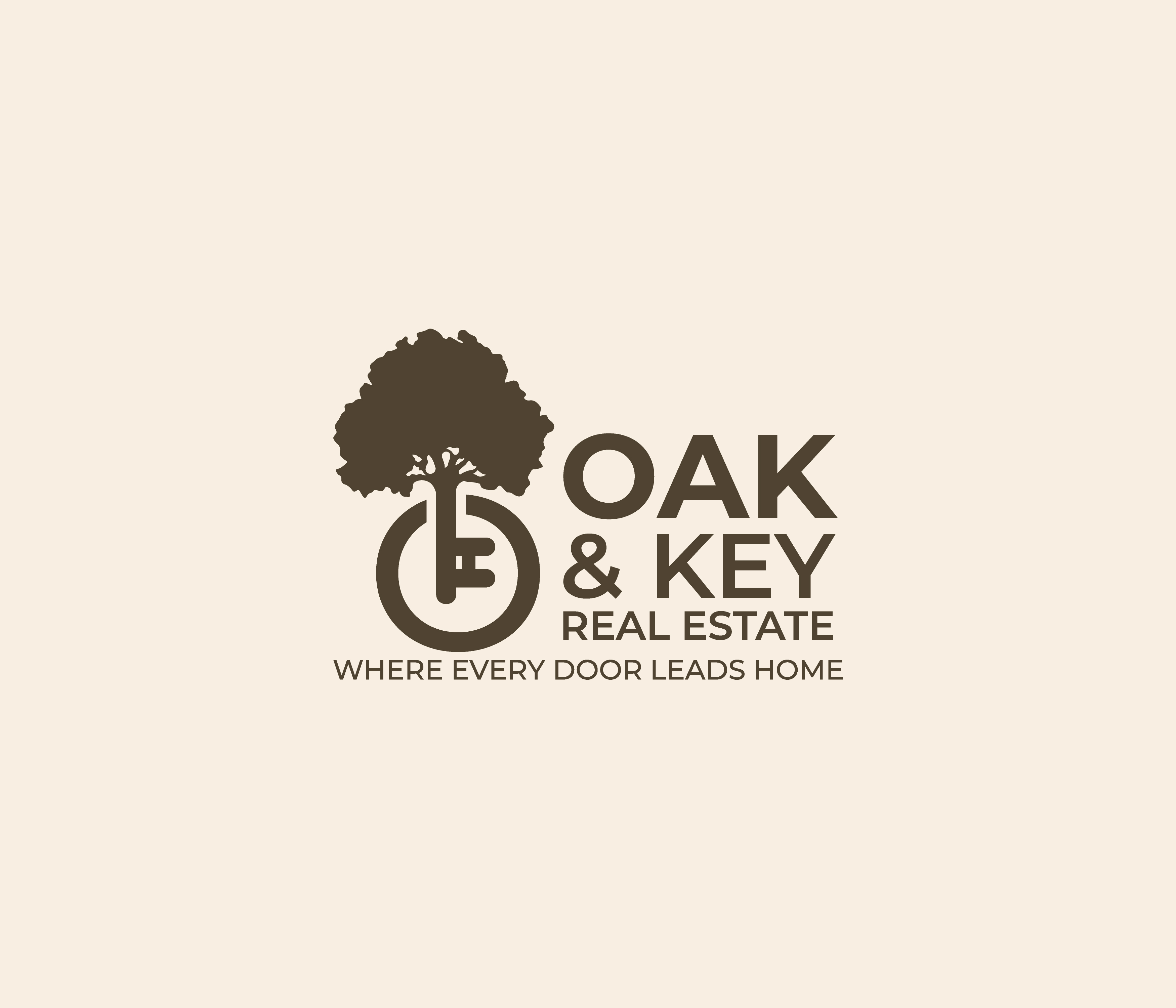 Diseño de Logo por Creatify Lab para Oak and Key Real Estate  | Diseño #36066341