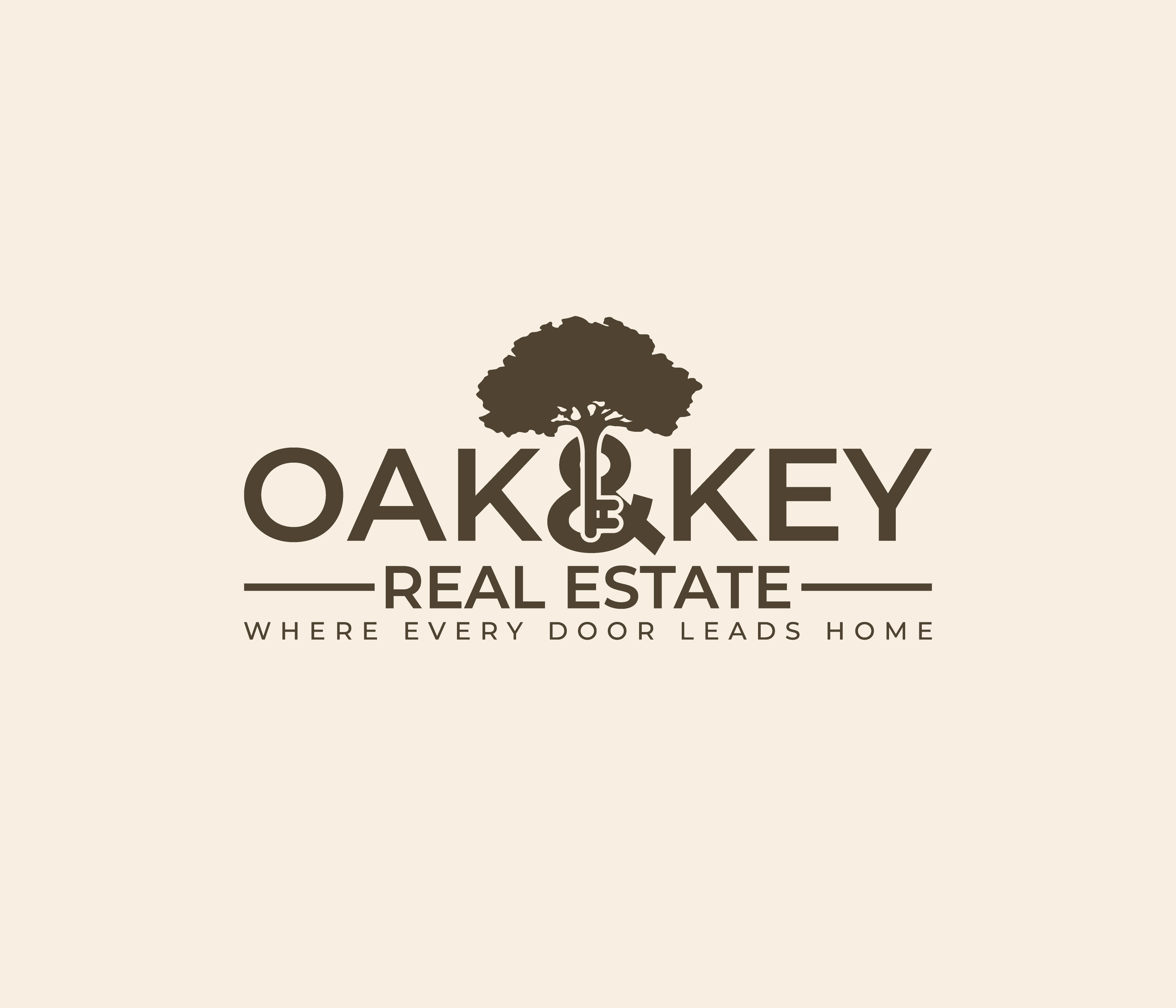 Logo Design by Creatify Lab for Oak and Key Real Estate  | Design #36066856