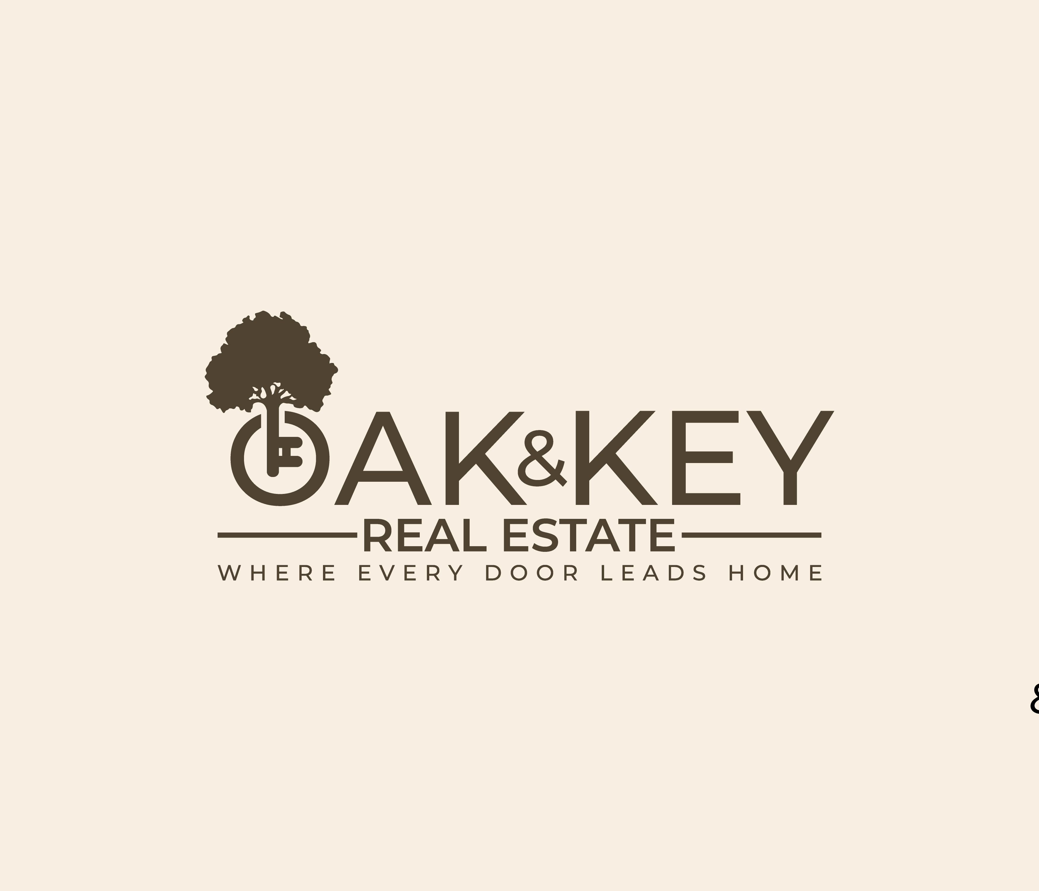 Diseño de Logo por Creatify Lab para Oak and Key Real Estate  | Diseño #36066862