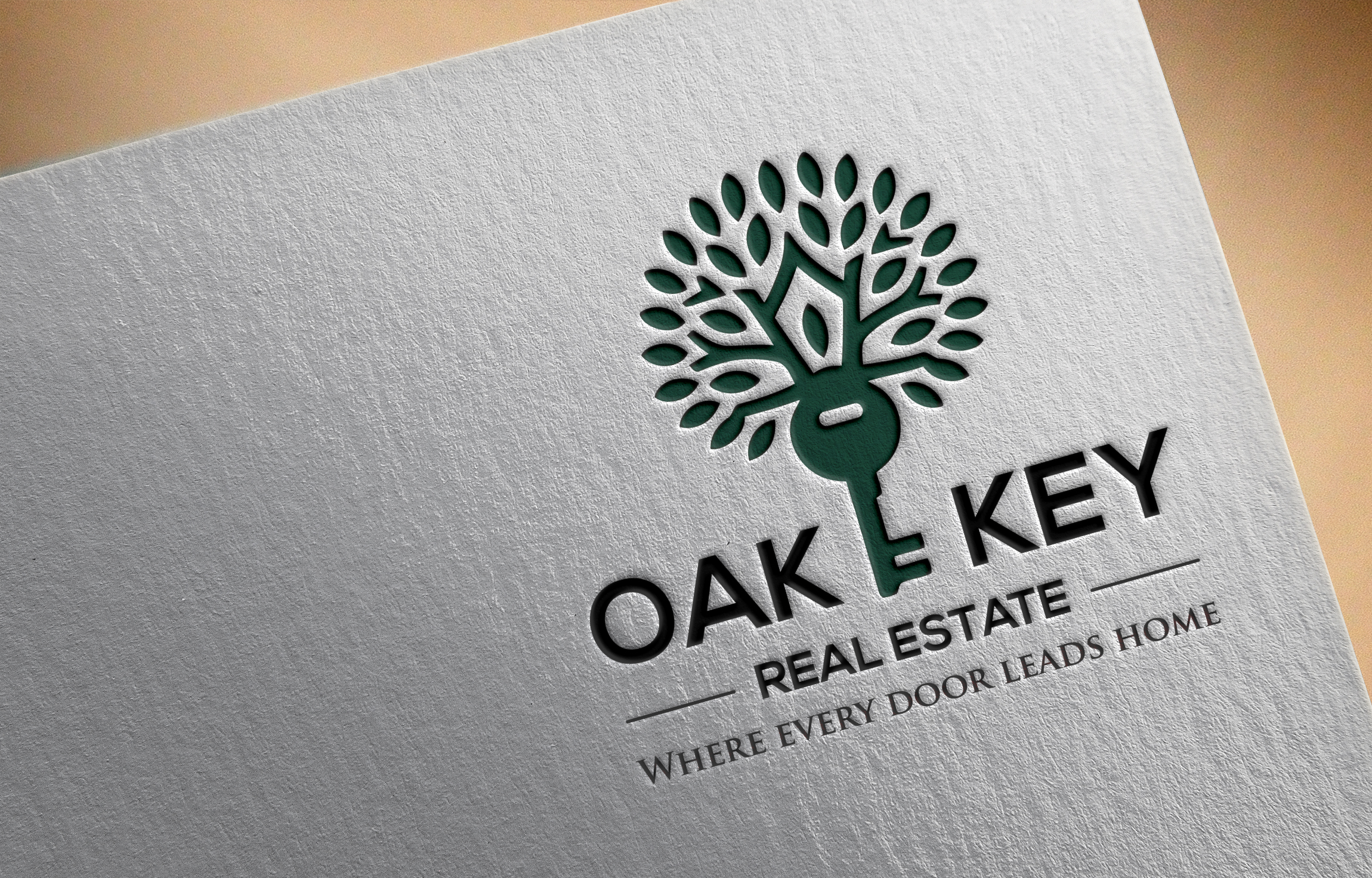 Diseño de Logo por abcd.. para Oak and Key Real Estate  | Diseño #36083896