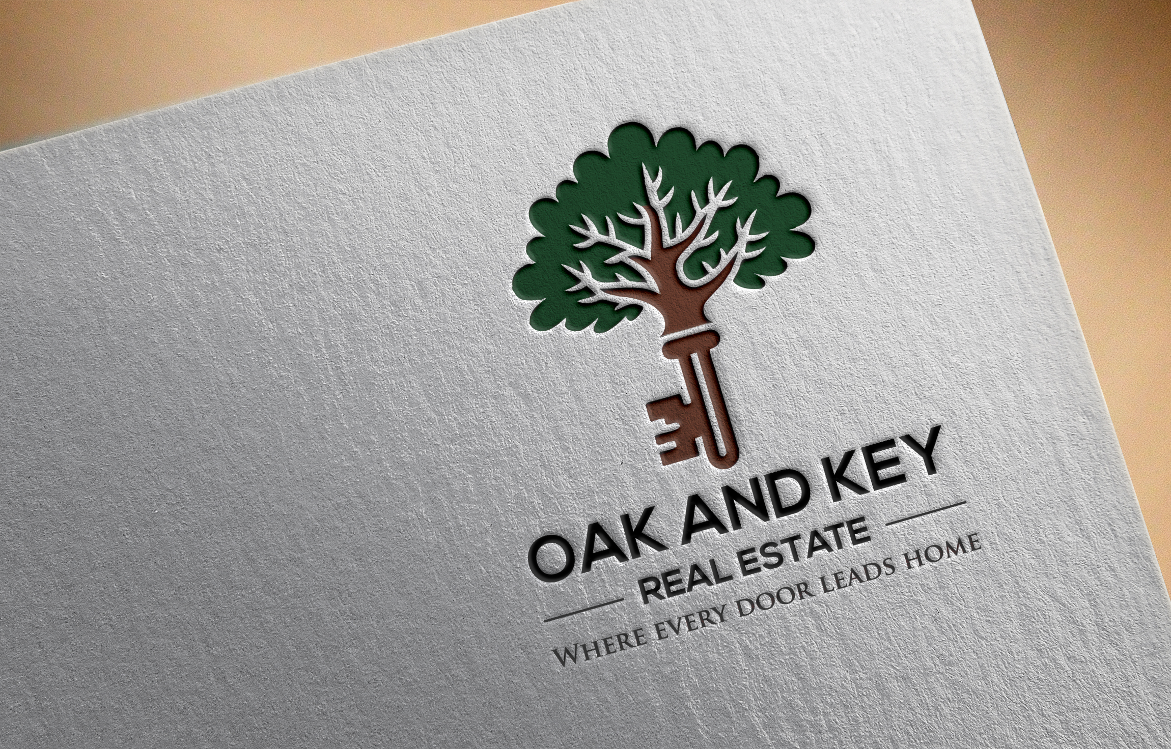Logo Design by PD_Designs for Oak and Key Real Estate  | Design #36083898