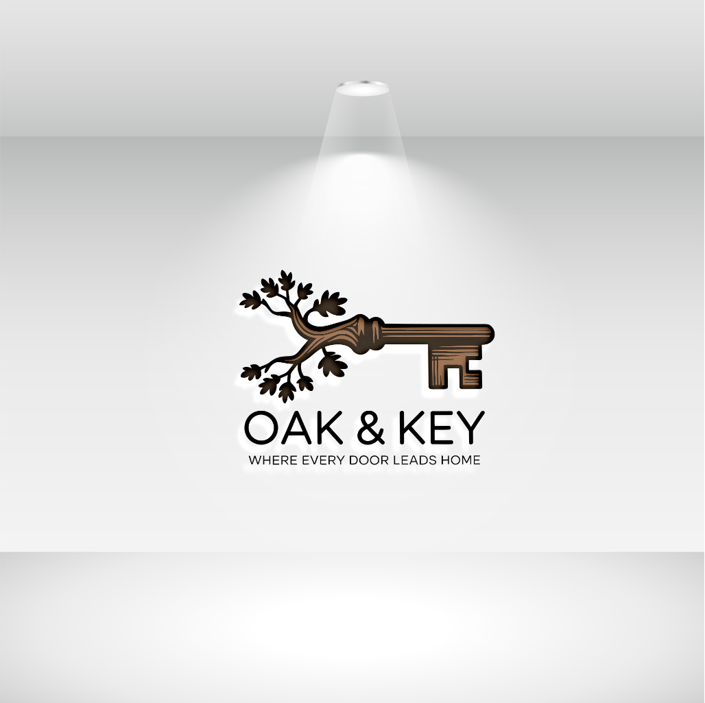 Logo Design by Scarlett Designs for Oak and Key Real Estate  | Design #36073301