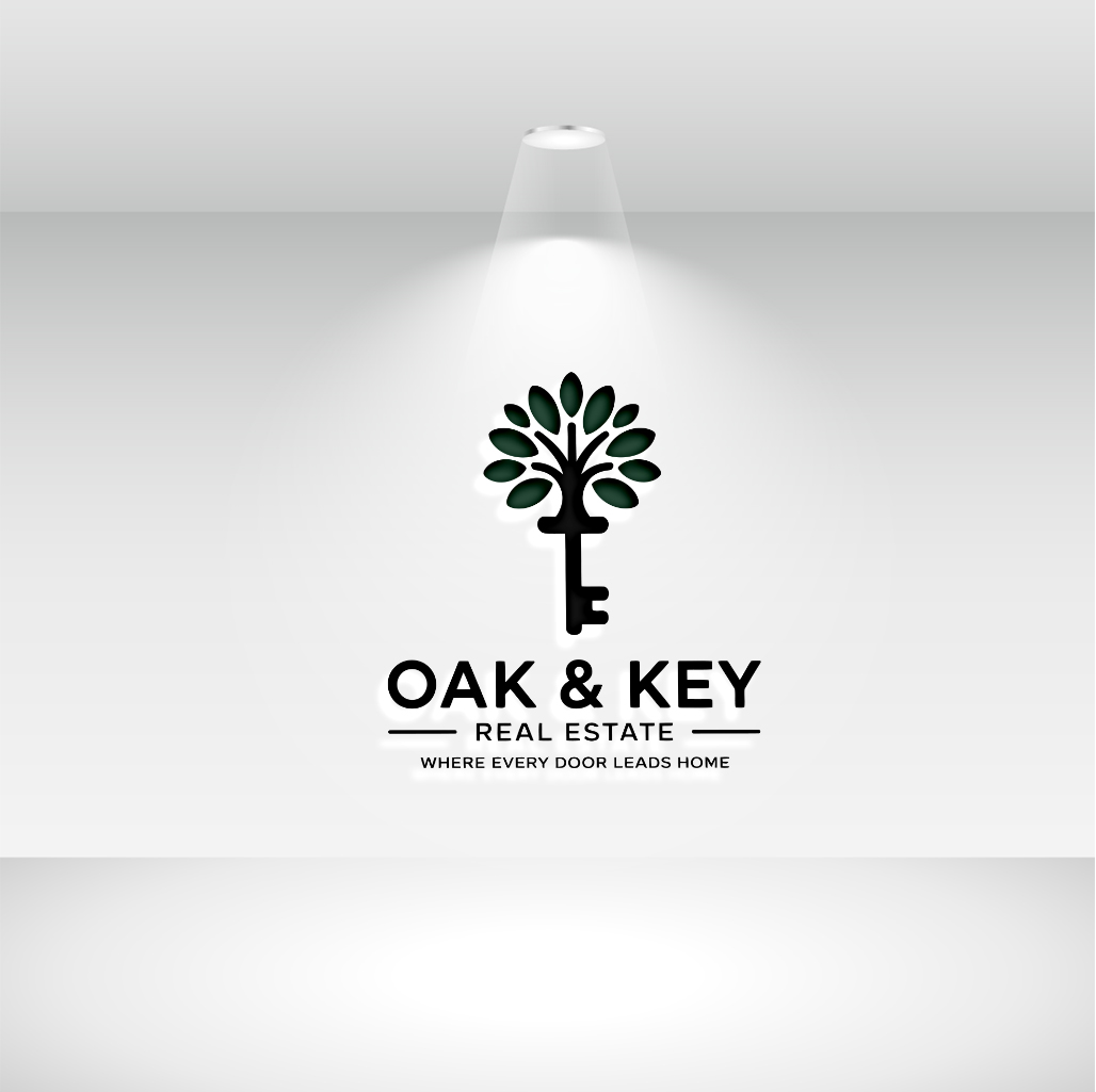 Logo Design by Scarlett Designs for Oak and Key Real Estate  | Design #36073312