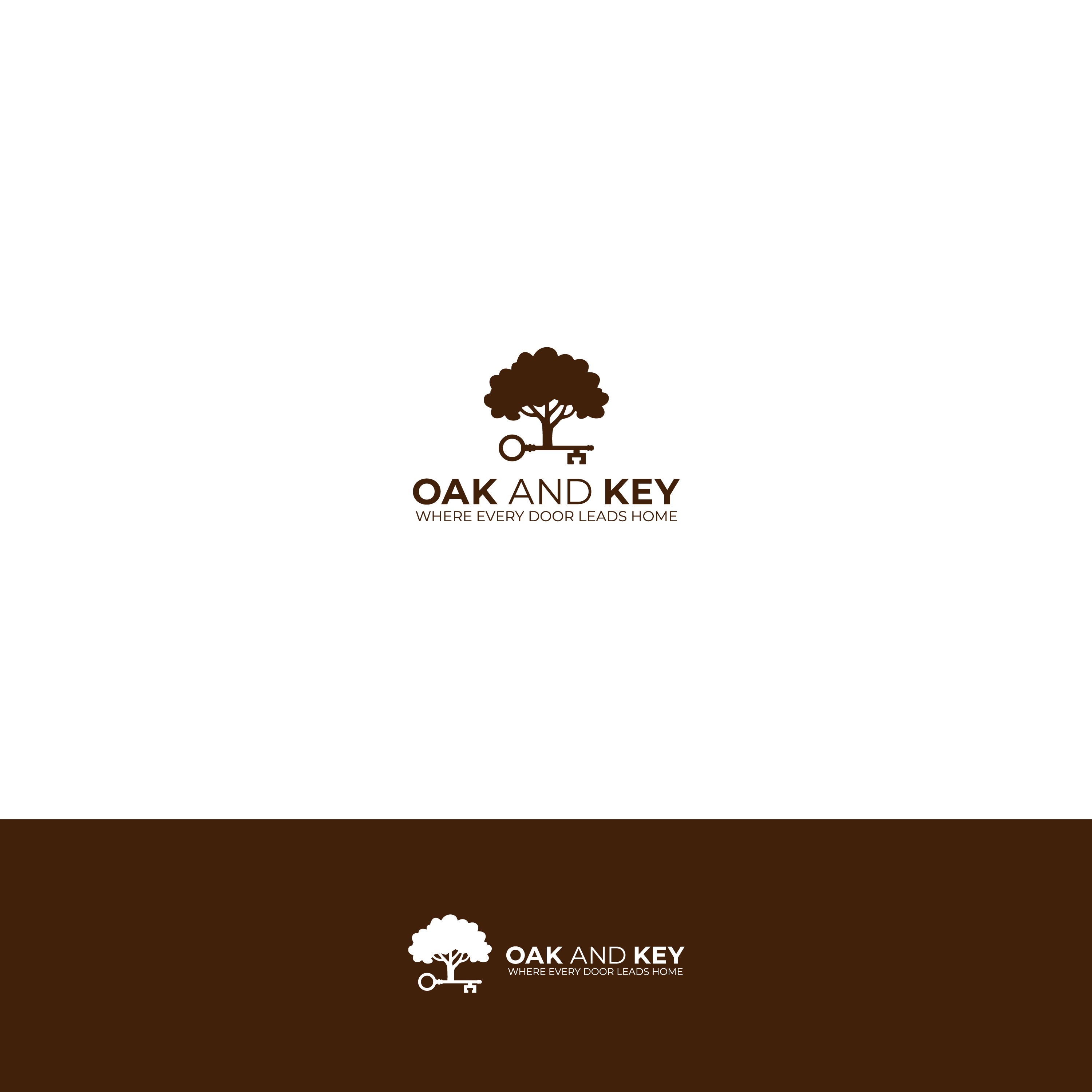Logo Design by arcoalex for Oak and Key Real Estate  | Design #36078457