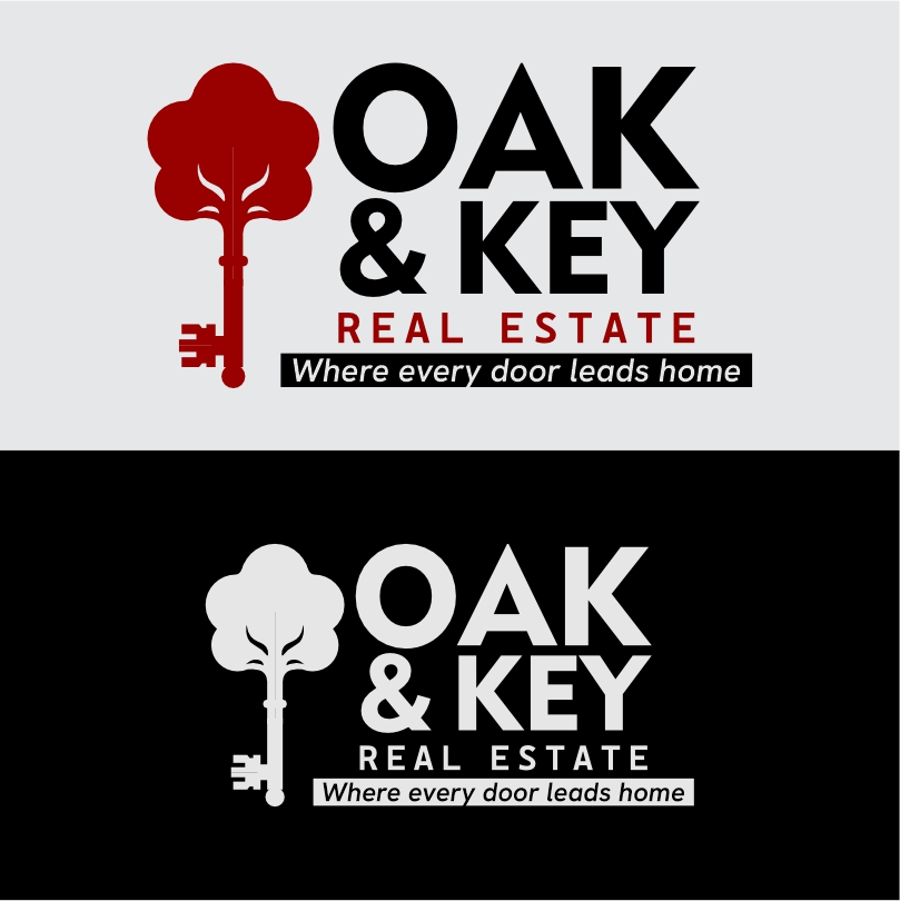Logo Design by kara for Oak and Key Real Estate  | Design #36073175