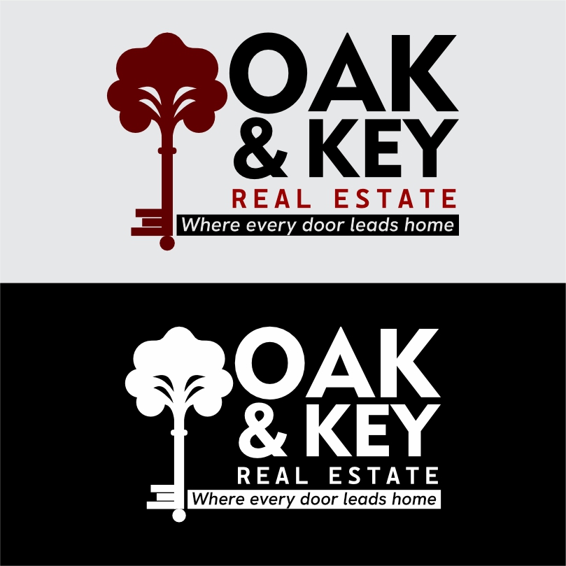 Logo Design by kara for Oak and Key Real Estate  | Design #36073286