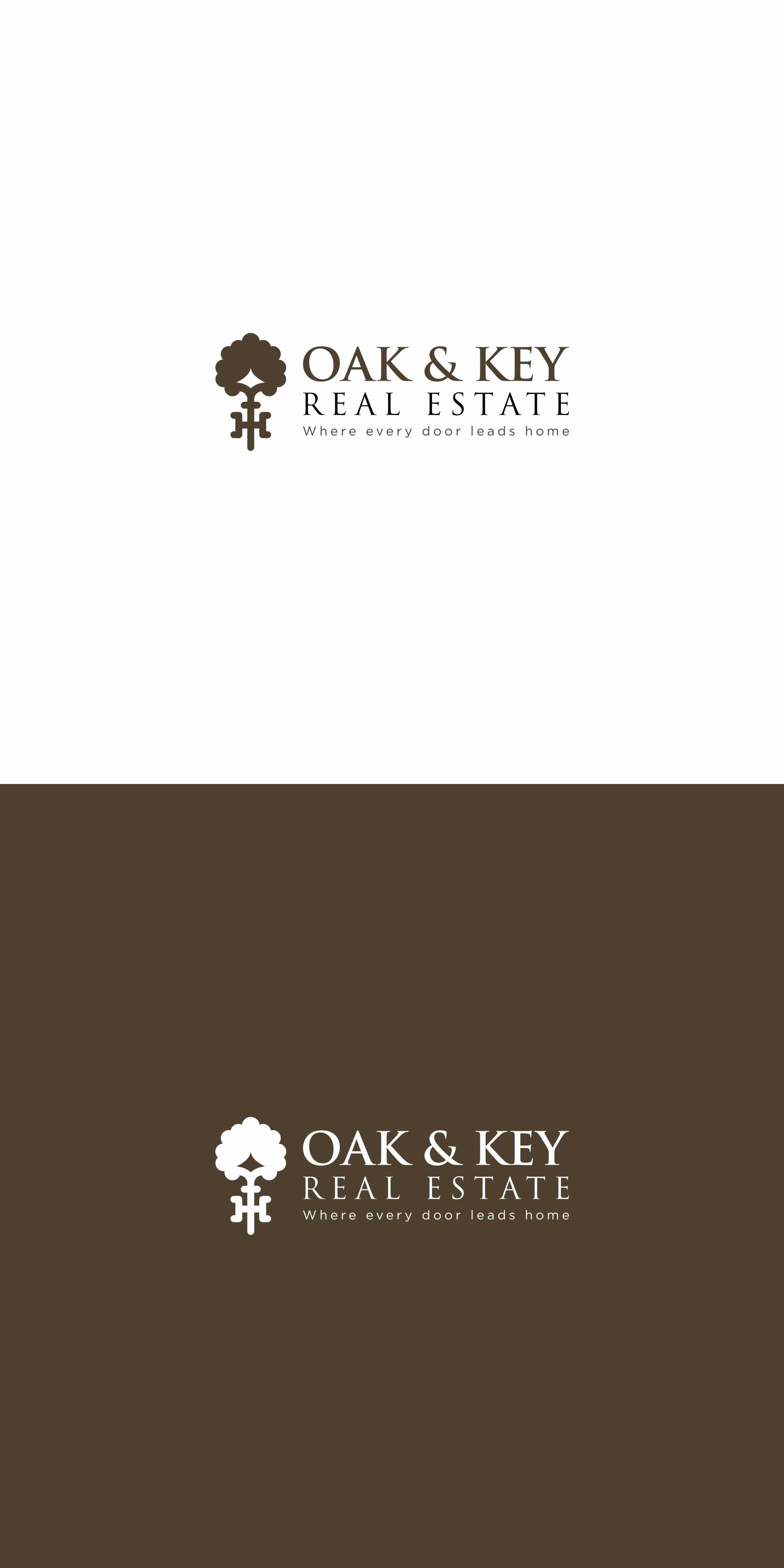Logo Design by ironbrands for Oak and Key Real Estate  | Design #36067294