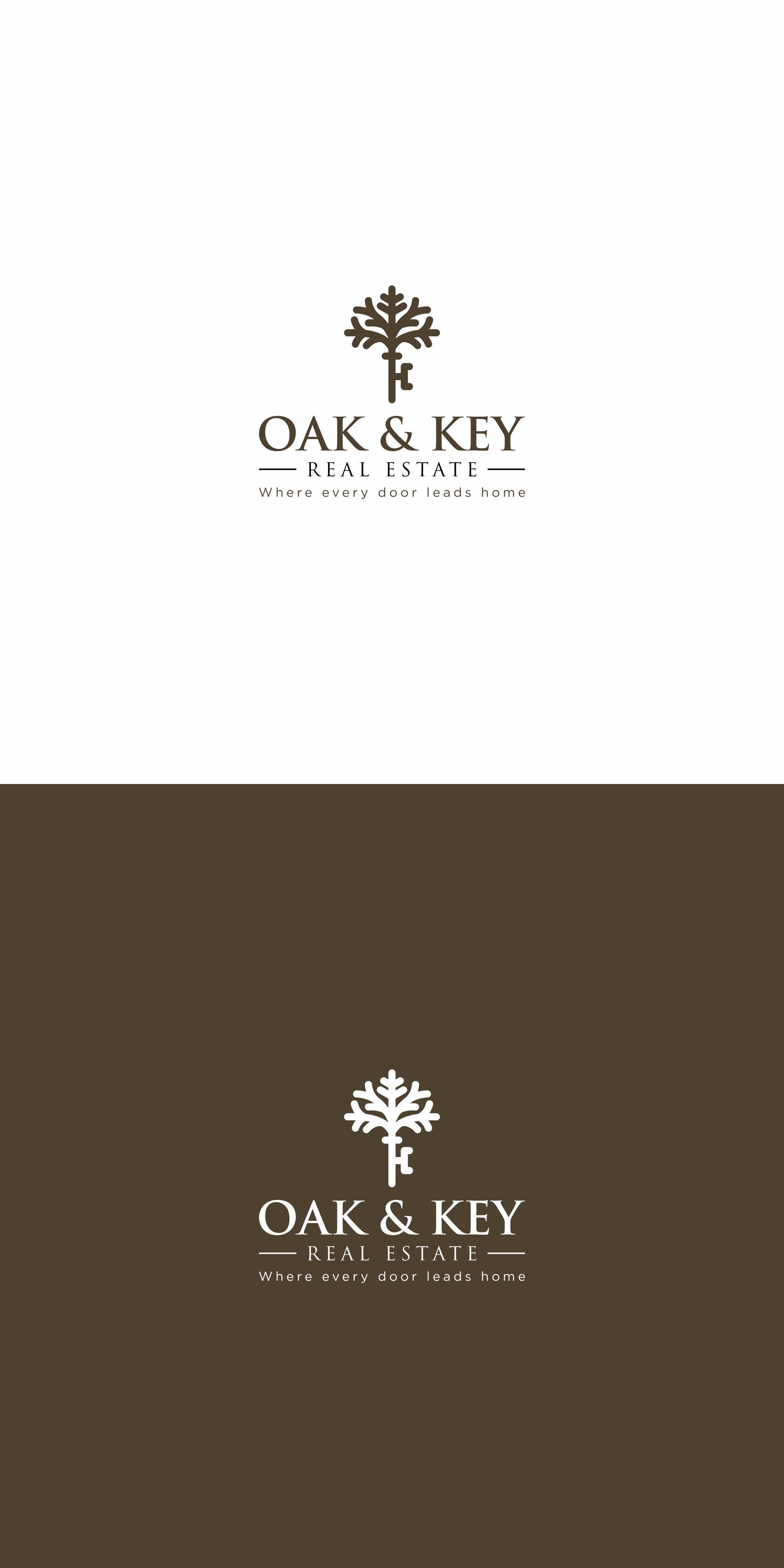 Diseño de Logo por ironbrands para Oak and Key Real Estate  | Diseño #36073744