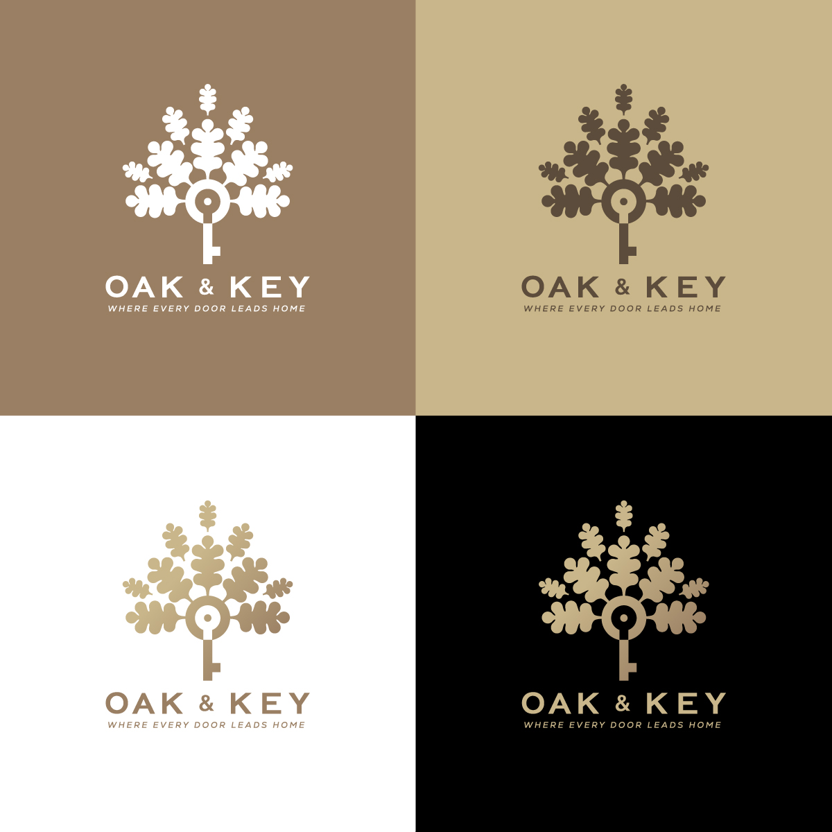 Design de Logo par anonrotide pour Oak and Key Real Estate  | Design #36108097