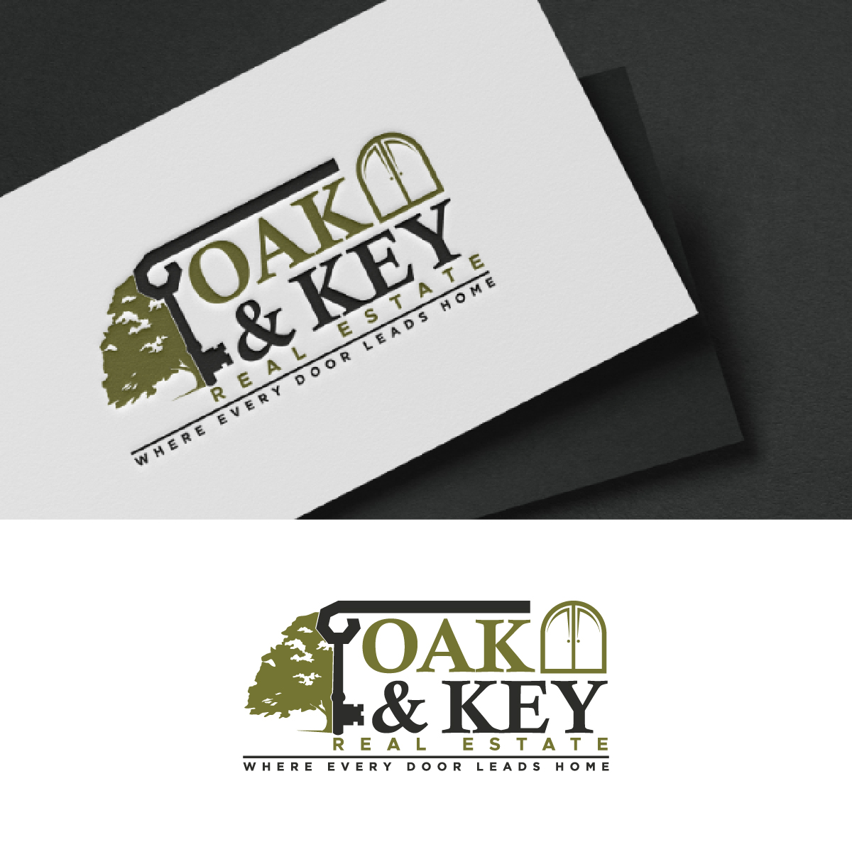 Logo Design by fly  design for Oak and Key Real Estate  | Design #36069363