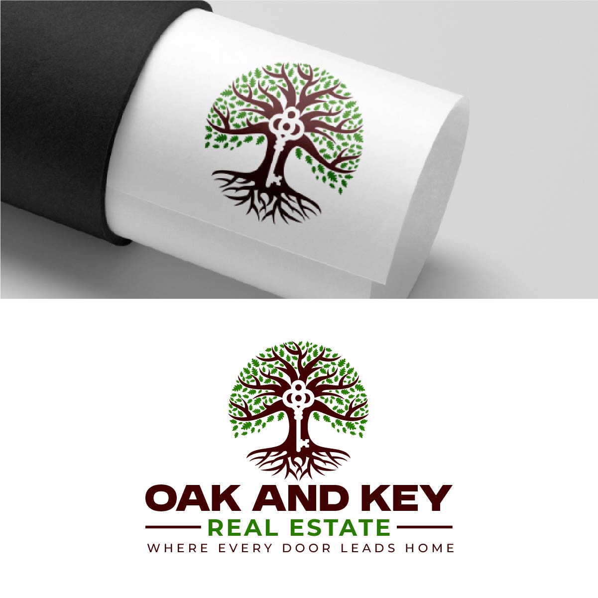 Logo-Design von fly  design für Oak and Key Real Estate  | Design #36069370