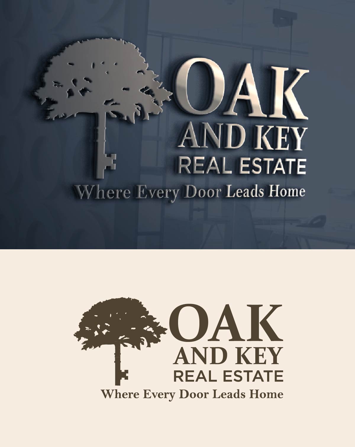 Diseño de Logo por fly  design para Oak and Key Real Estate  | Diseño #36069371