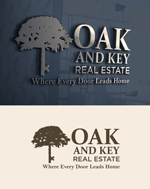 Diseño de Logo por fly  design para Oak and Key Real Estate  | Diseño: #36069371