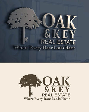 Logo-Design von fly  design für Oak and Key Real Estate  | Design: #36073422