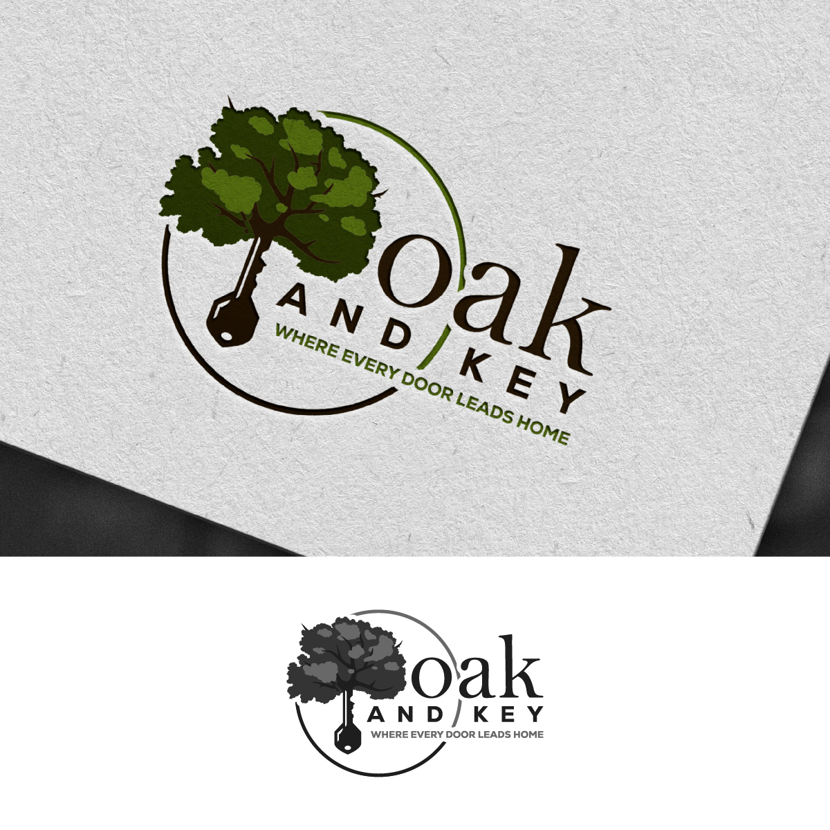 Logo Design by DesignLima for Oak and Key Real Estate  | Design #36074452