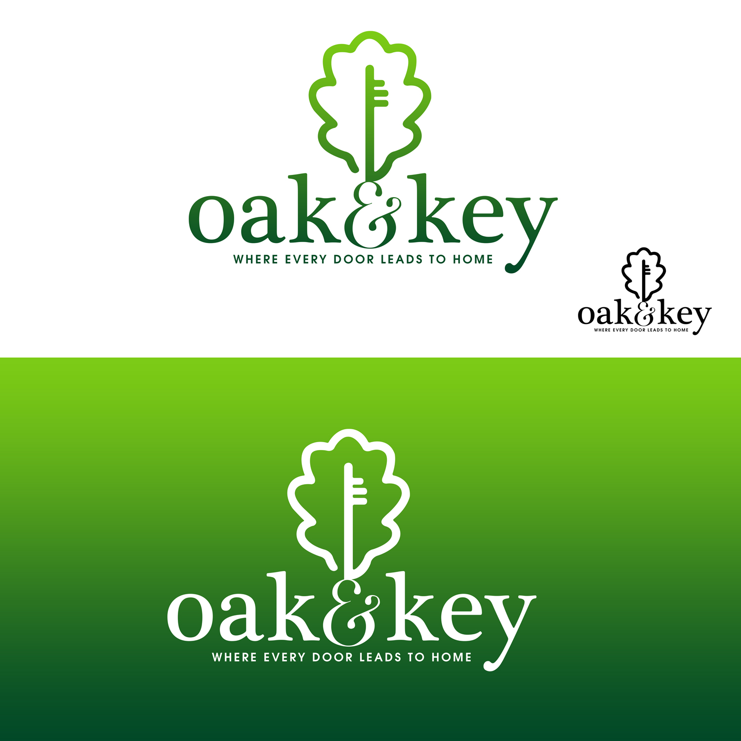 Design de Logo par Rajib Bhattacharya pour Oak and Key Real Estate  | Design #36075217