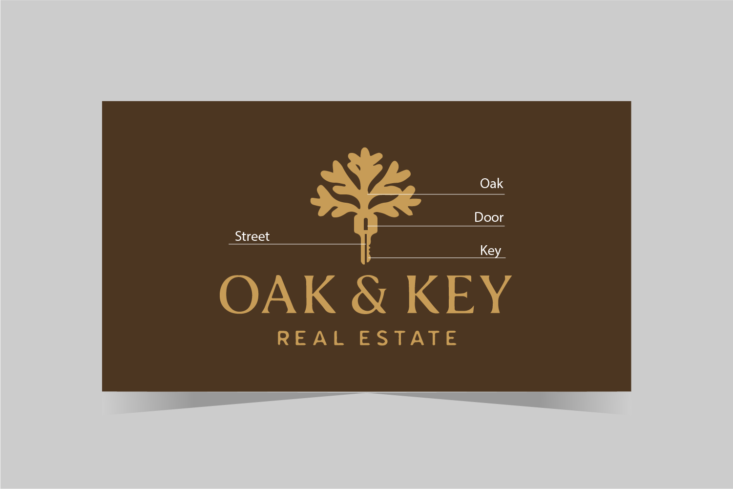 Logo Design by ARTLANTIES for Oak and Key Real Estate  | Design #36104446