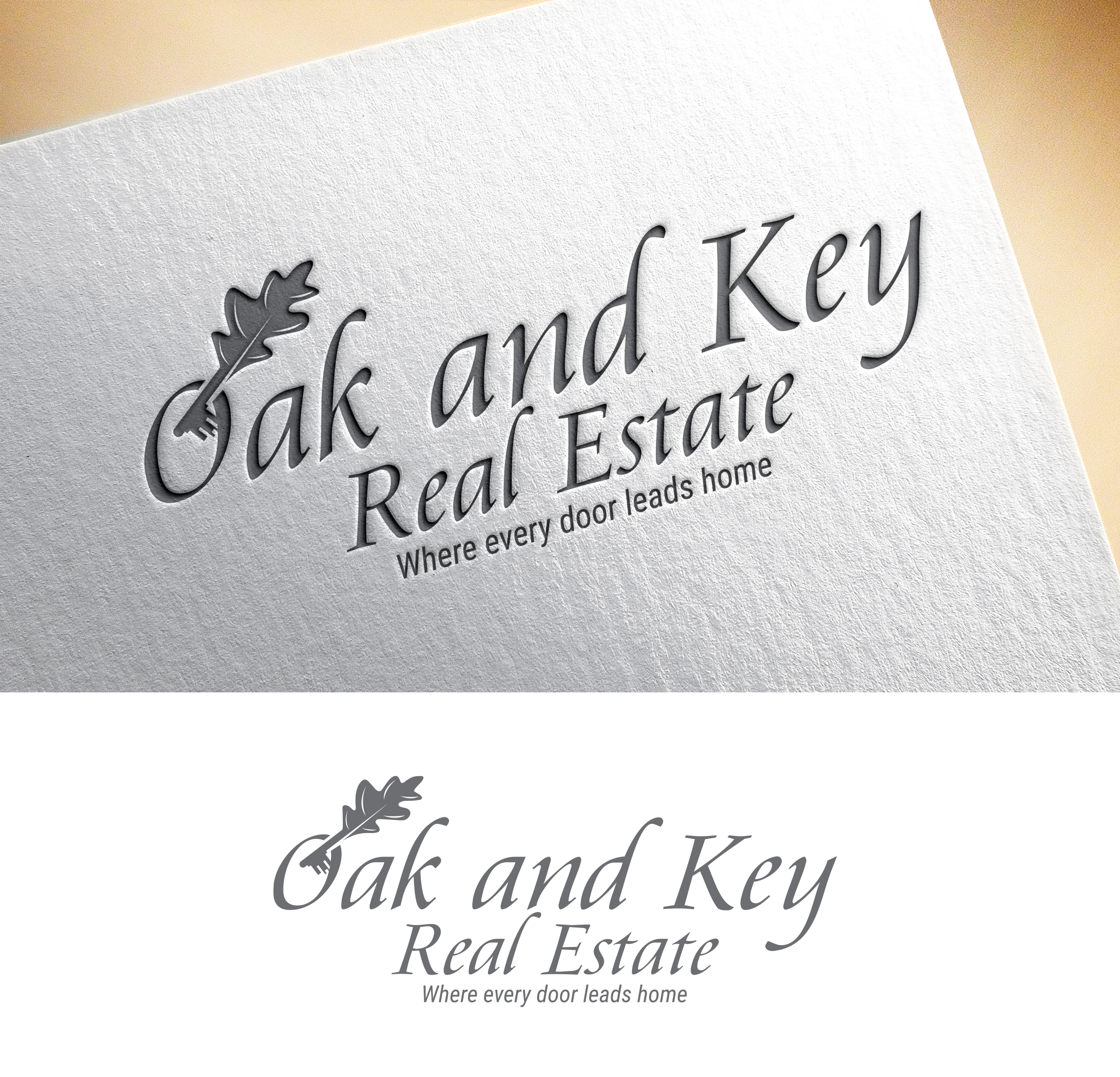 Diseño de Logo por Impressive Designs para Oak and Key Real Estate  | Diseño #36068519