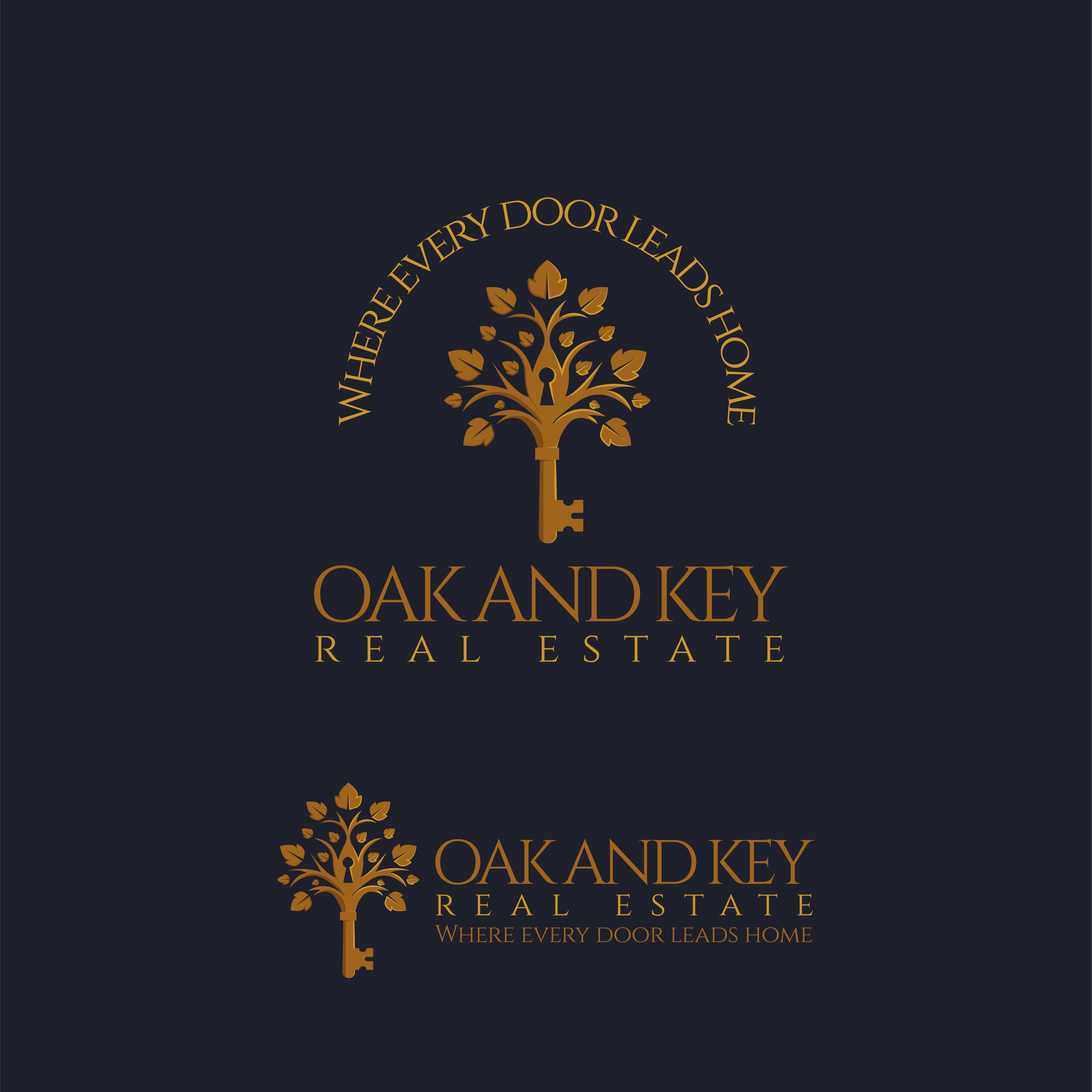 Diseño de Logo por ares_h1 para Oak and Key Real Estate  | Diseño #36072402