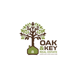 Logo Design by Bushra141 for Oak and Key Real Estate  | Design: #36067801